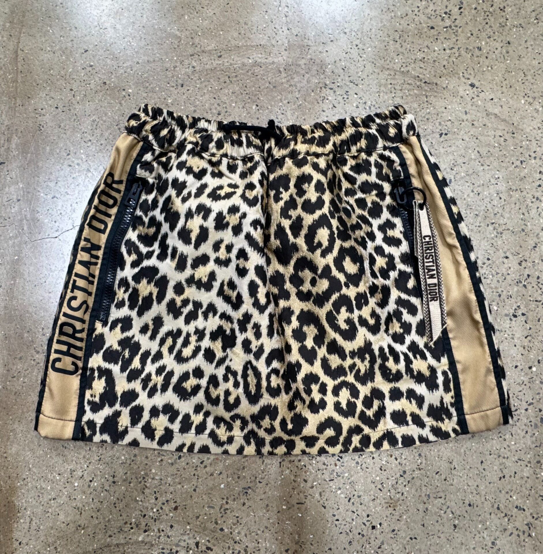 Dior Women's Leopard Print Mini Skirt