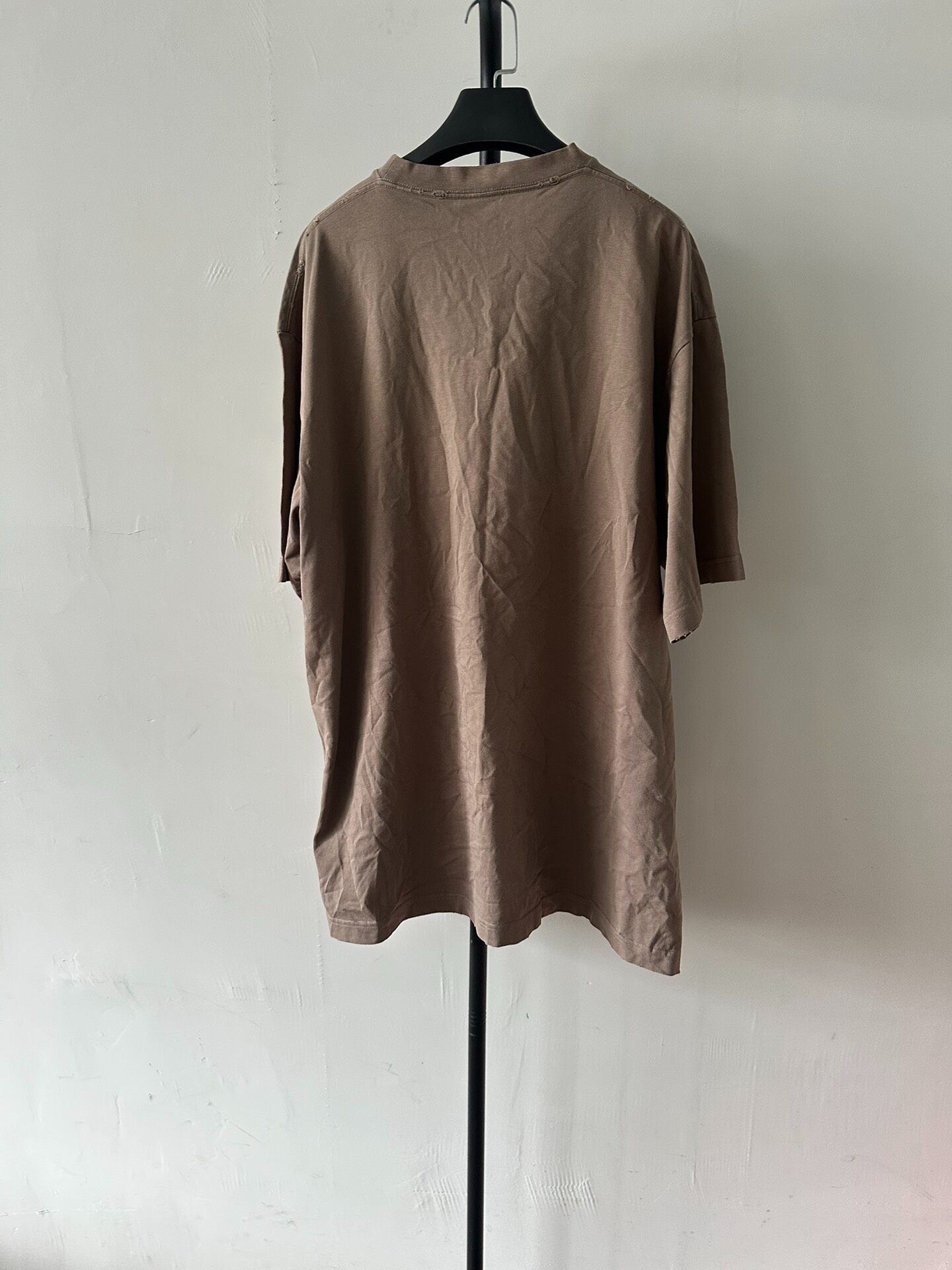Balenciaga Distressed Logo Short-Sleeve T-Shirt — front