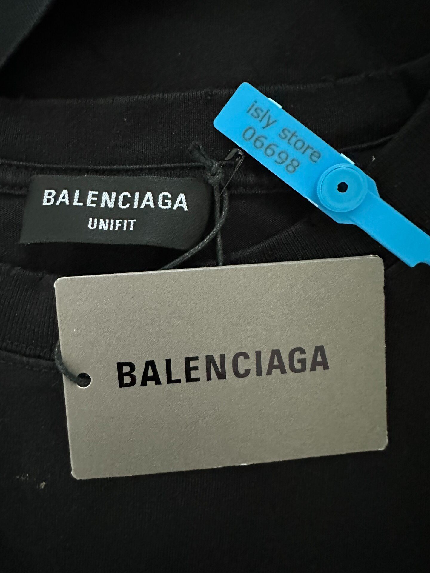 Balenciaga FREE Print Oversized Tee — label
