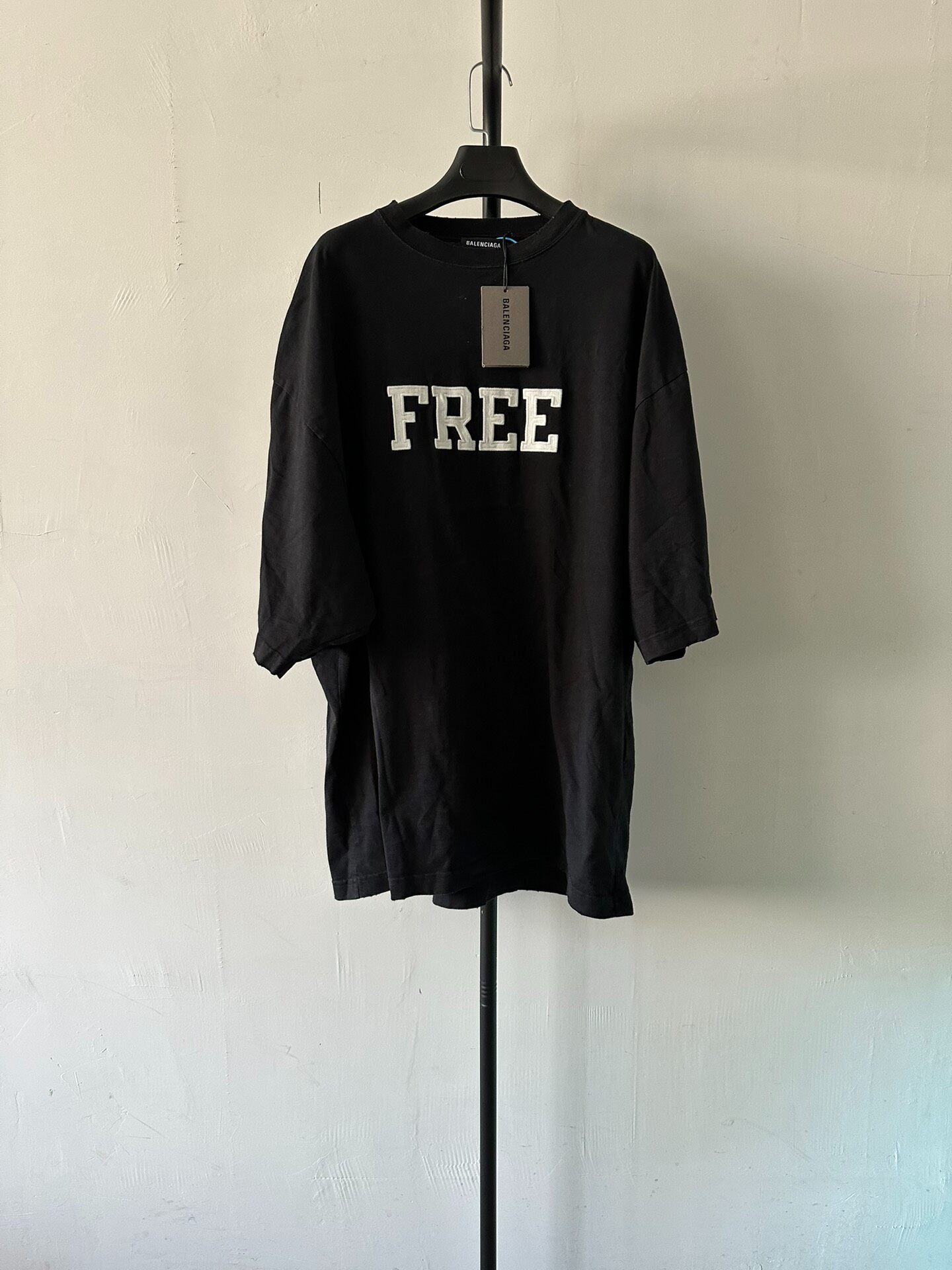 Balenciaga FREE Print Oversized Tee