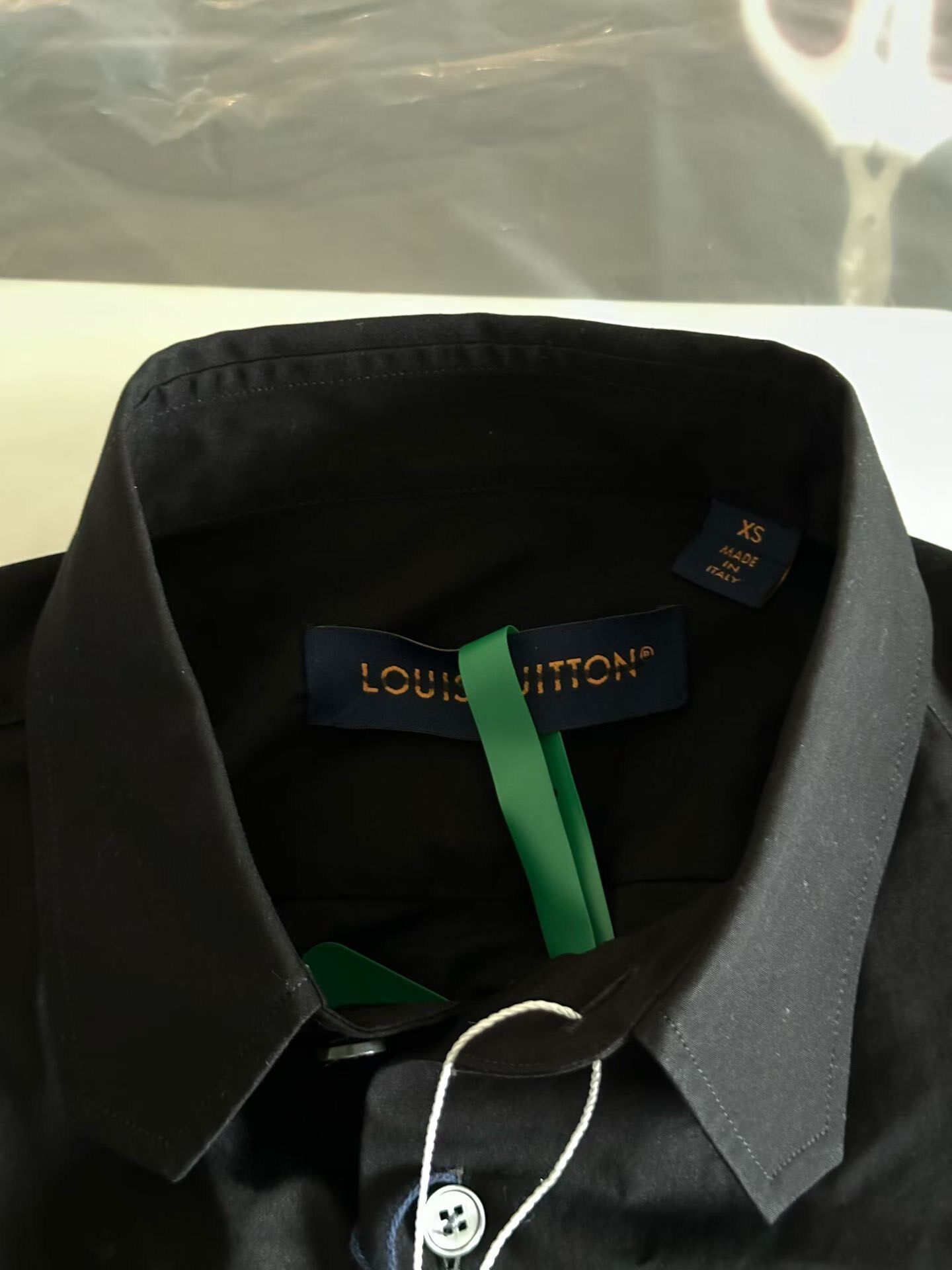 Louis Vuitton Black Long-Sleeve Shirt — detail
