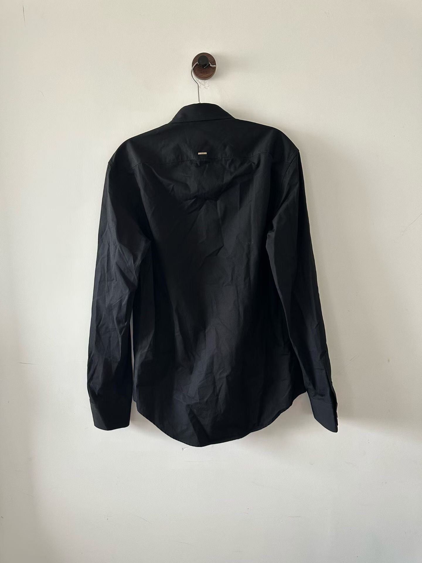 Louis Vuitton Black Long-Sleeve Shirt — front