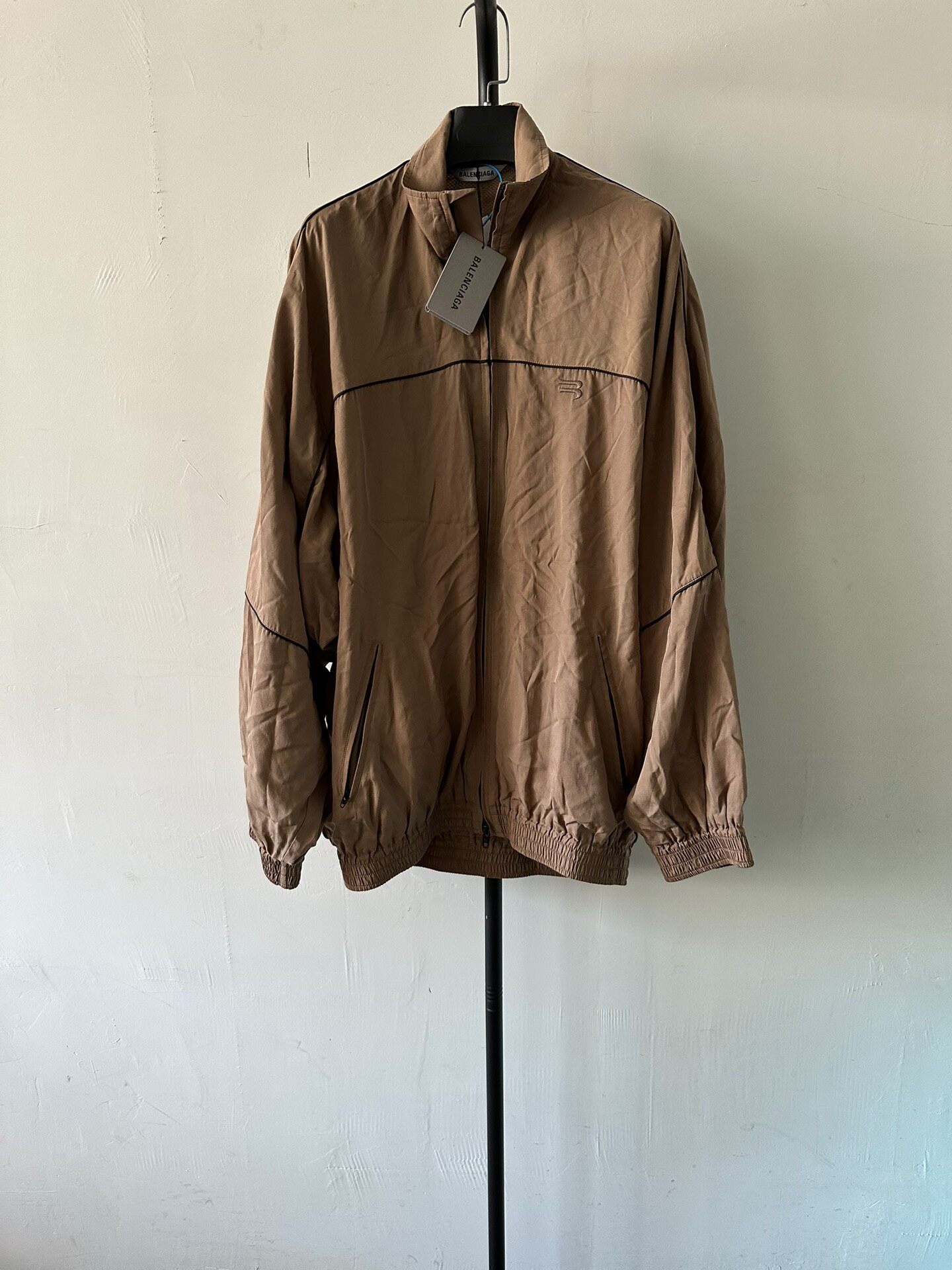 Balenciaga Women’s Brown Full-Zip Jacket