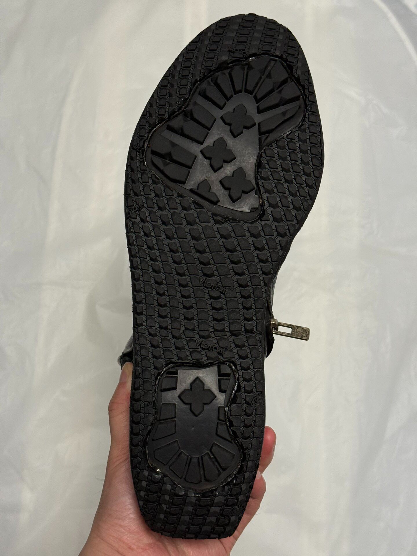 Carol Christian Poell Titanium Prosthetic Boot — label