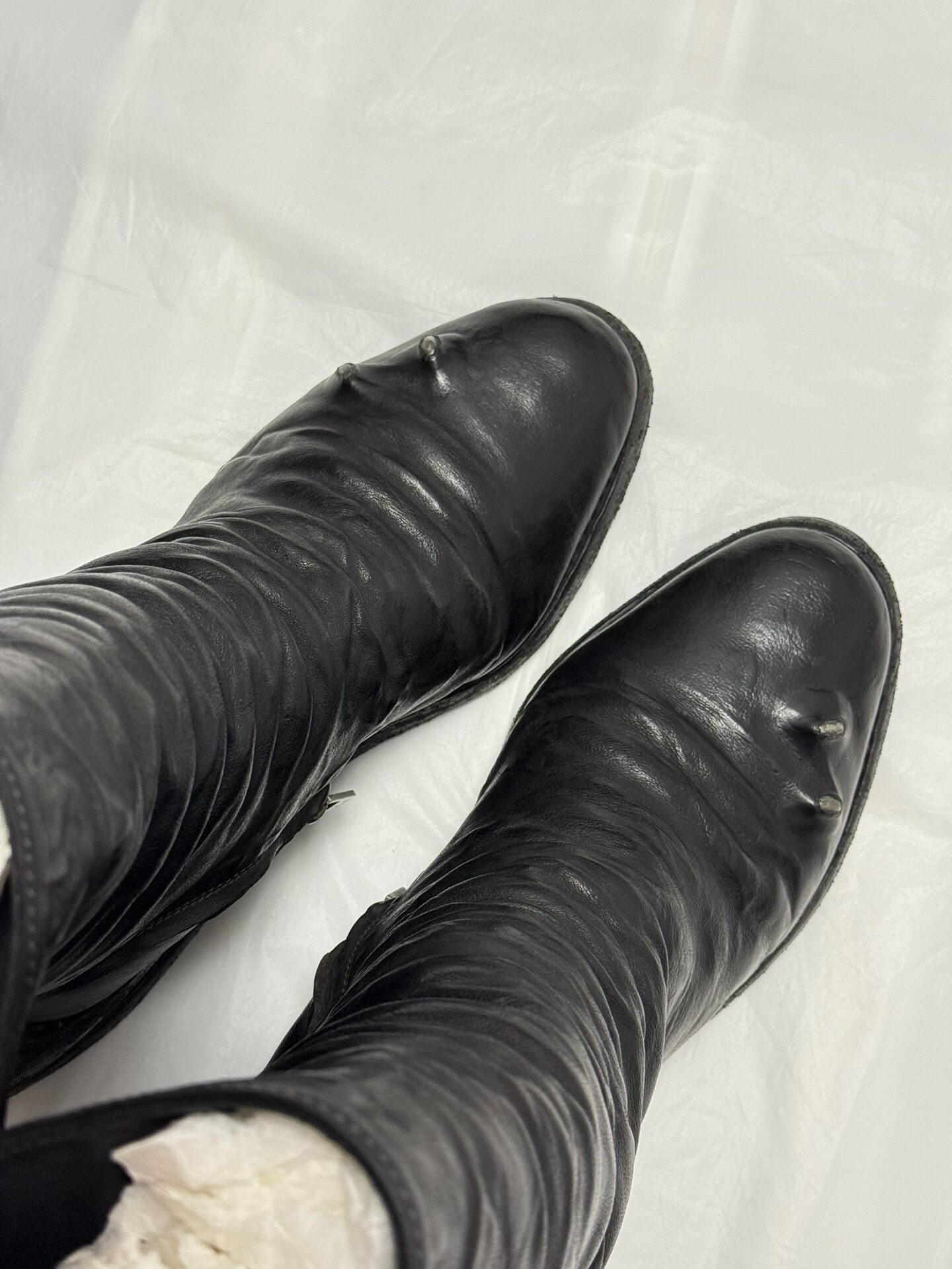 Carol Christian Poell Titanium Prosthetic Boot — back
