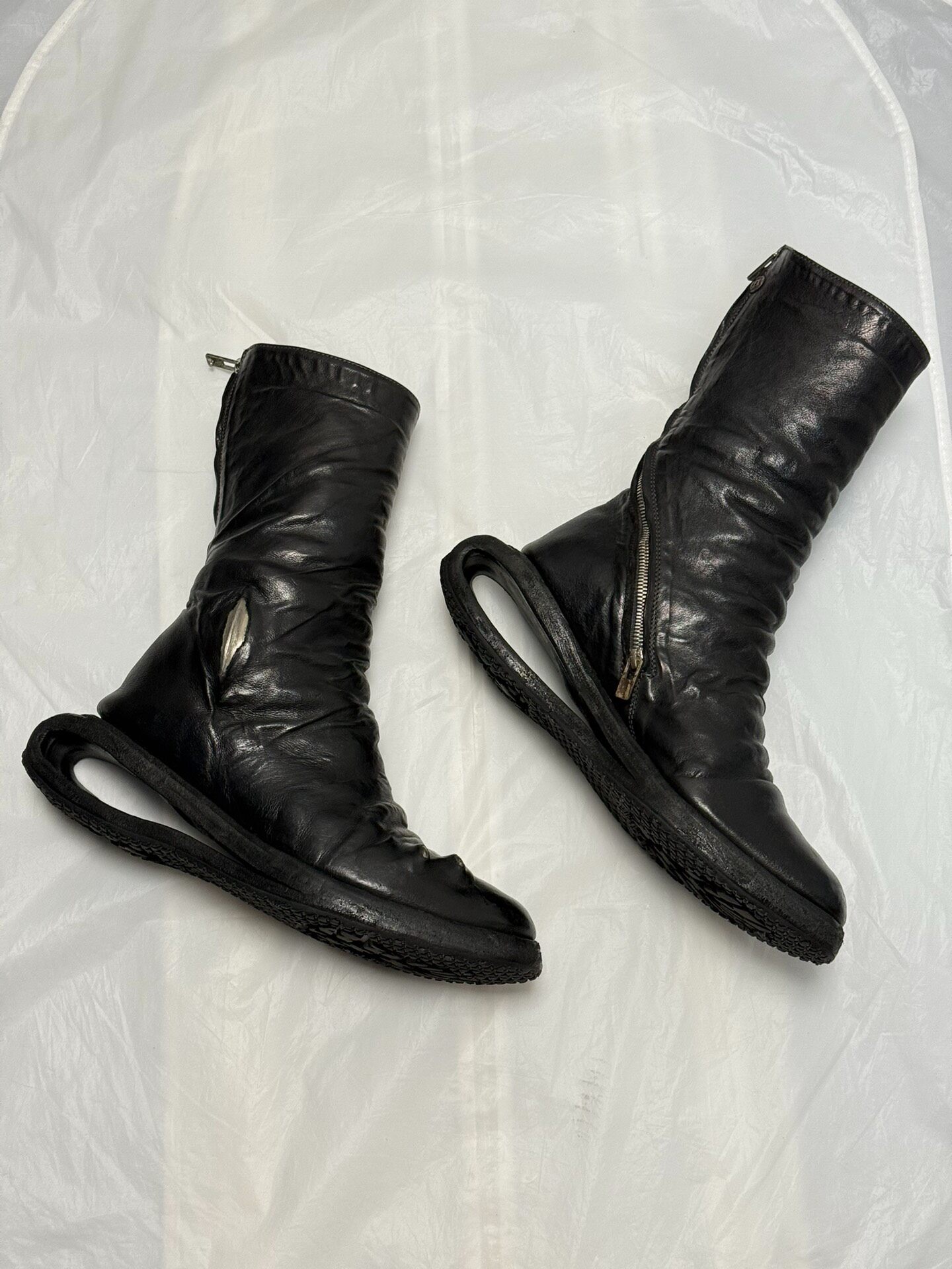 Carol Christian Poell Titanium Prosthetic Boot — detail