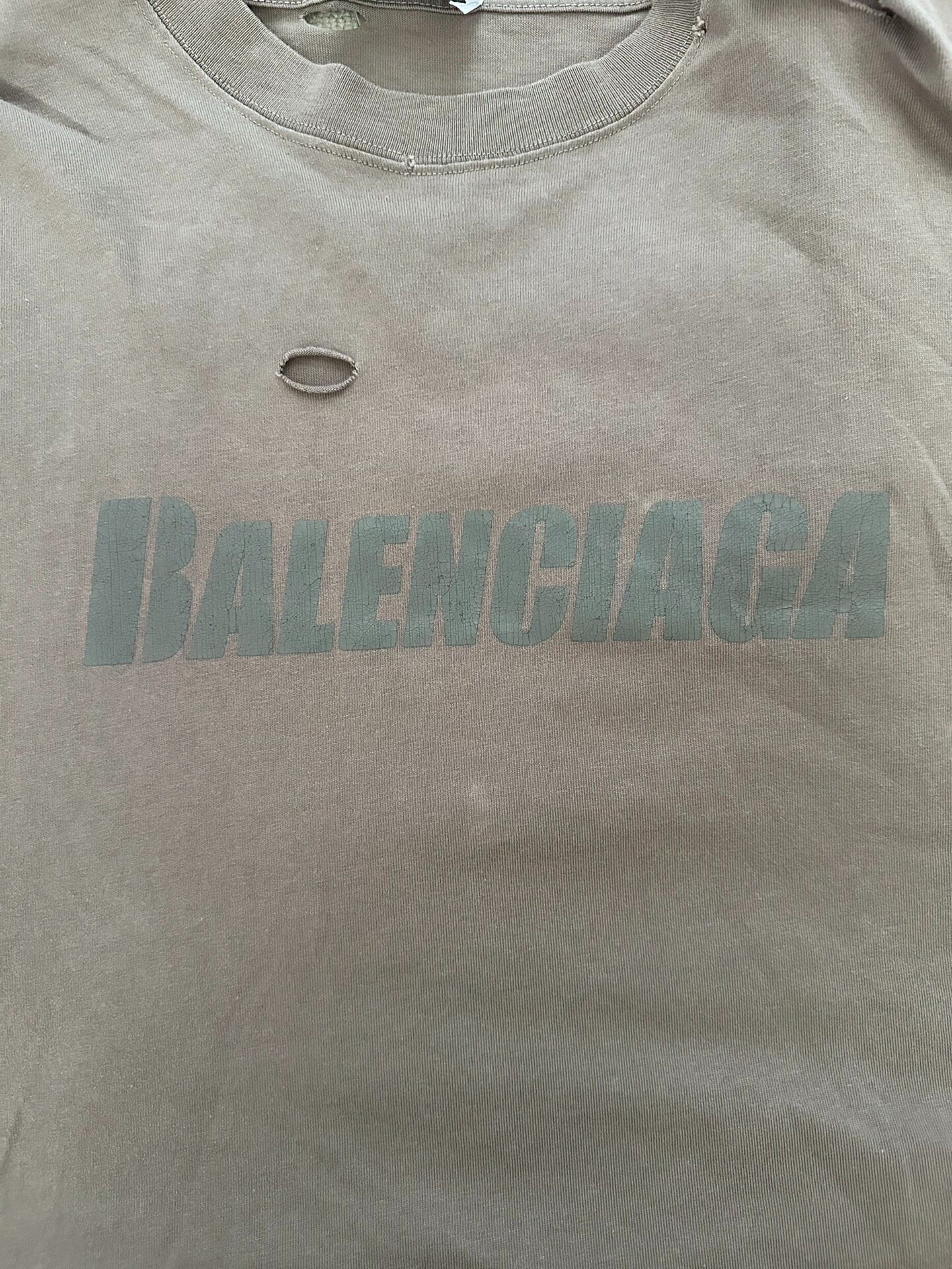 Balenciaga Women’s Logo Short Sleeve T-Shirt — detail