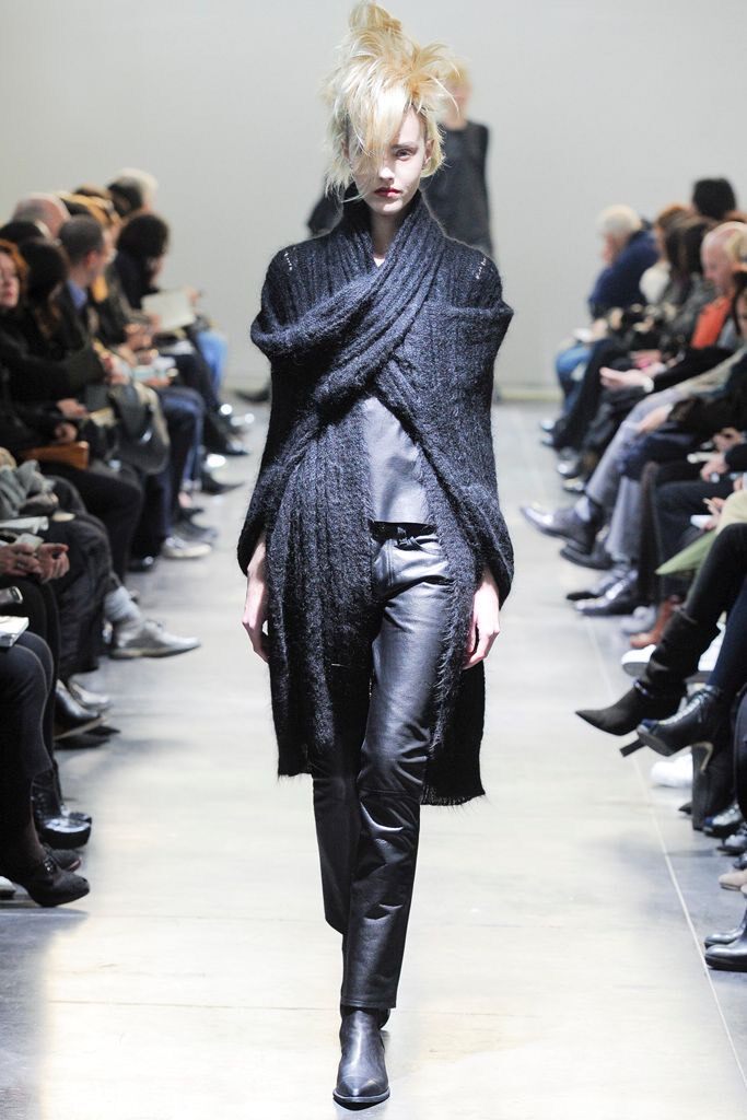 Junya Watanabe 11AW Asymmetric Mohair Cardigan — front