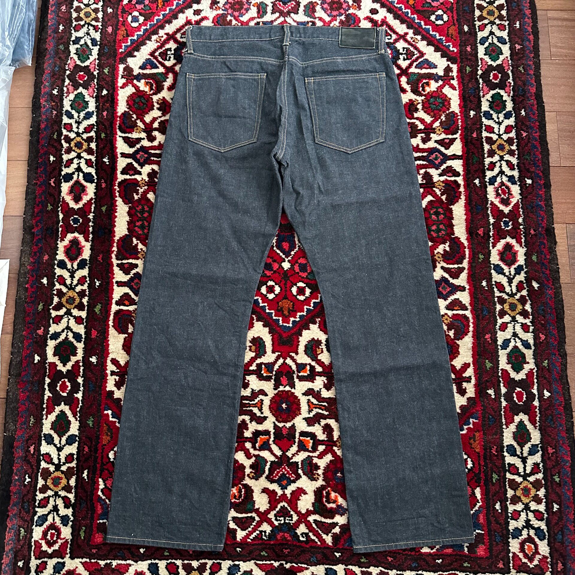 Visvim 24SS Black Raw Denim Jeans — front