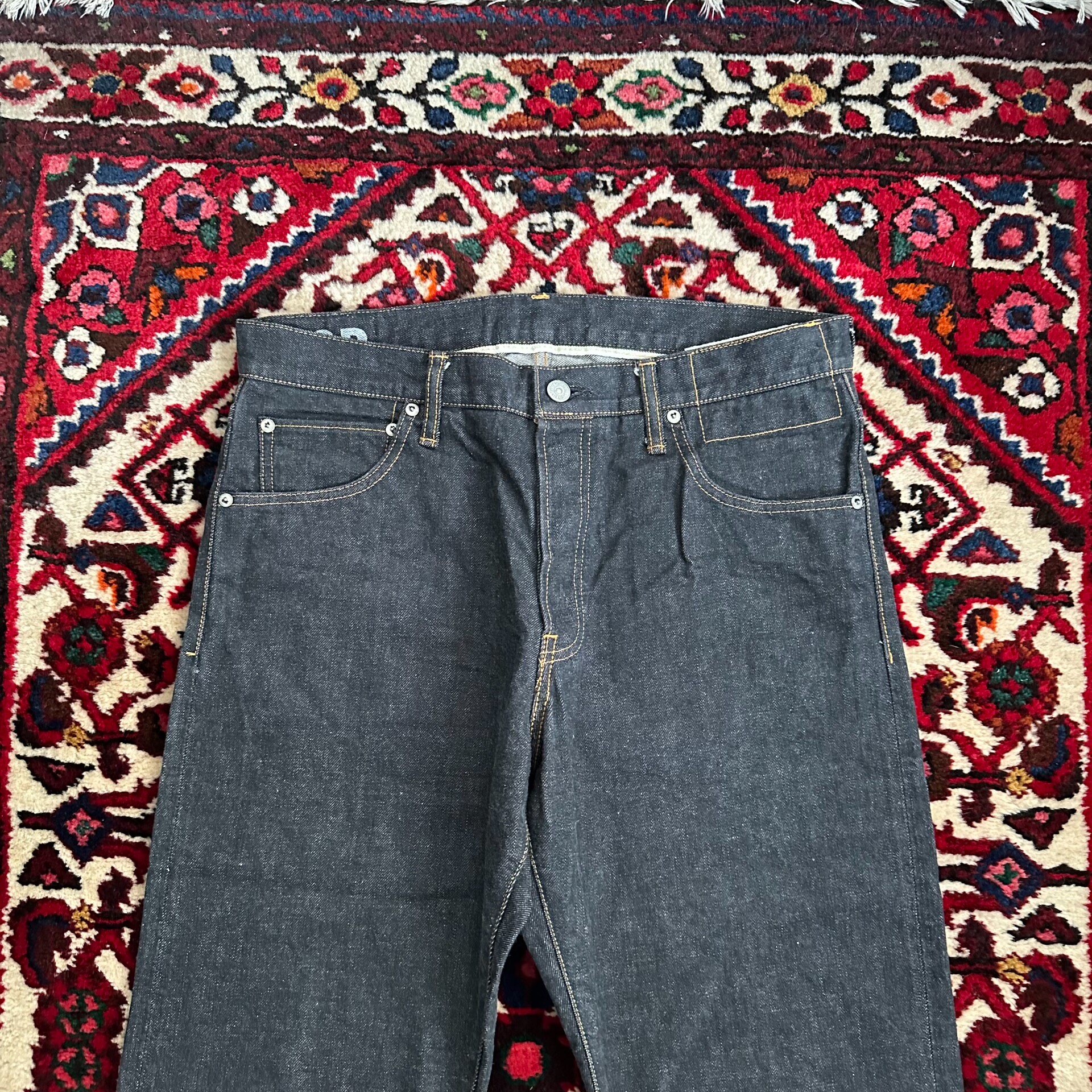 Visvim 24SS Black Raw Denim Jeans — back