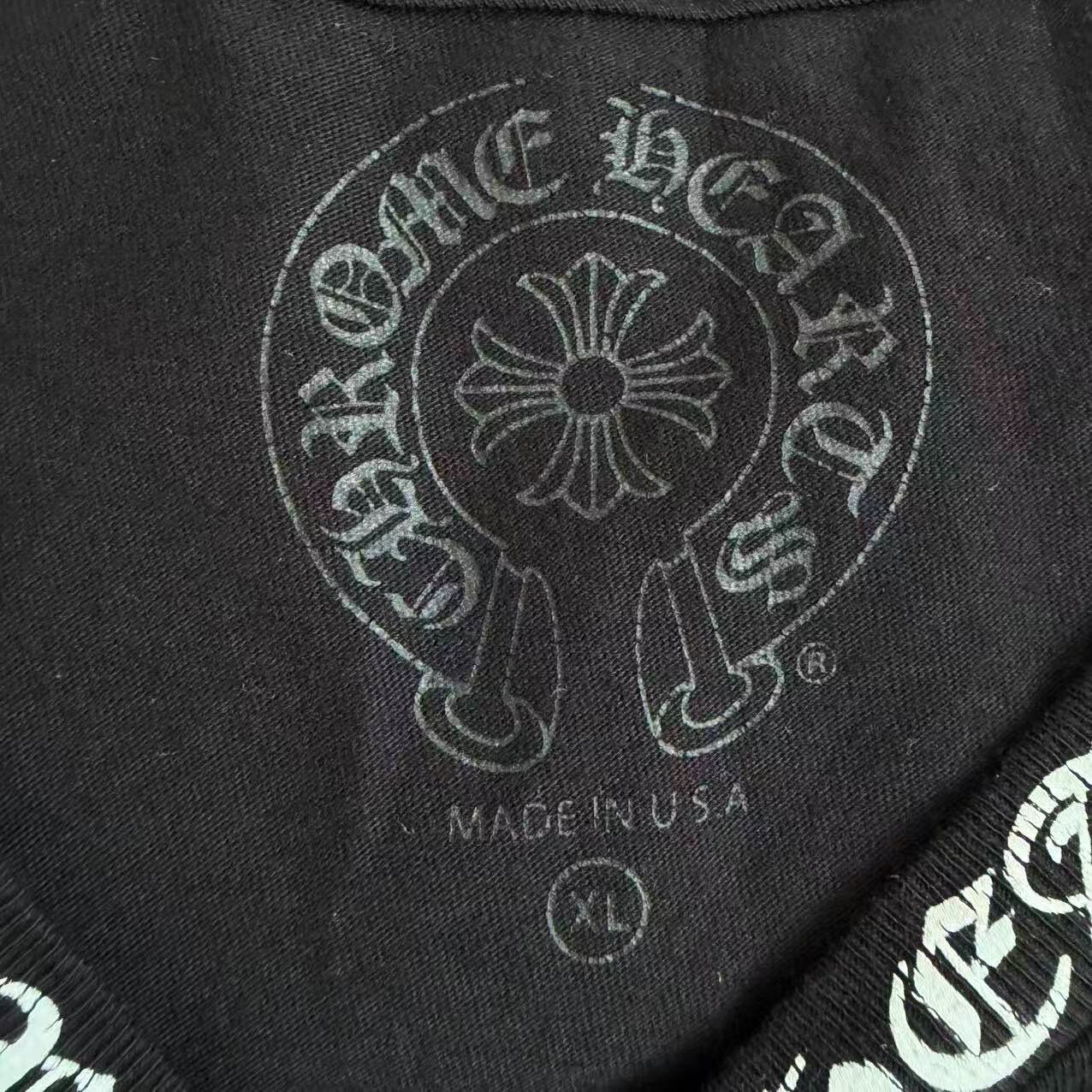 Chrome Hearts Black Short Sleeve T-shirt — detail