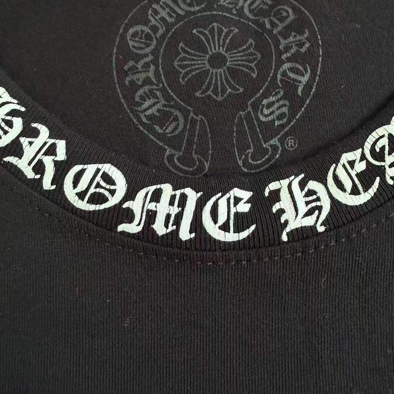 Chrome Hearts Black Short Sleeve T-shirt — back