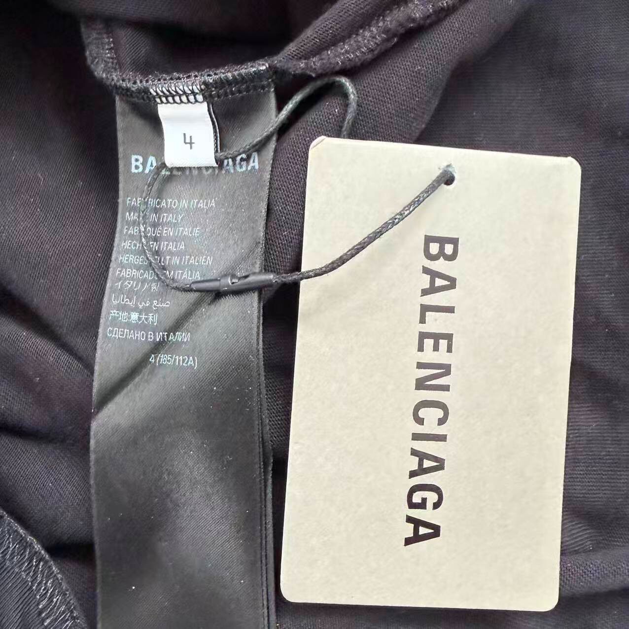 Balenciaga SS24 Logo Print Hooded Jacket — back