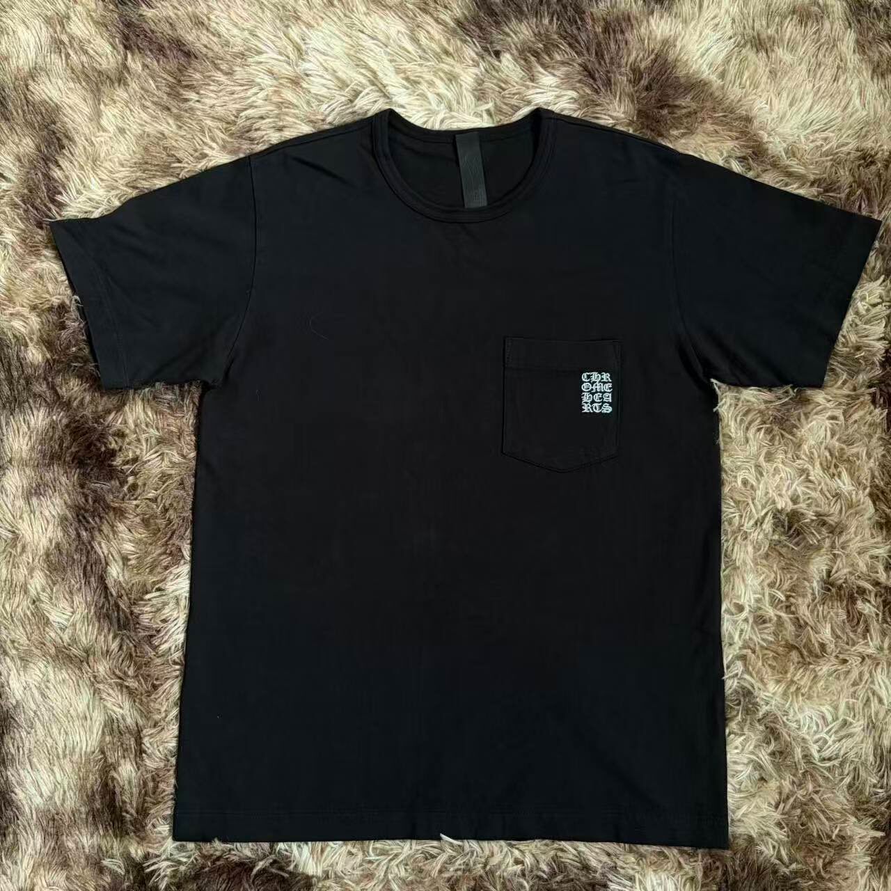 Chrome Hearts Black Embroidered T-shirt