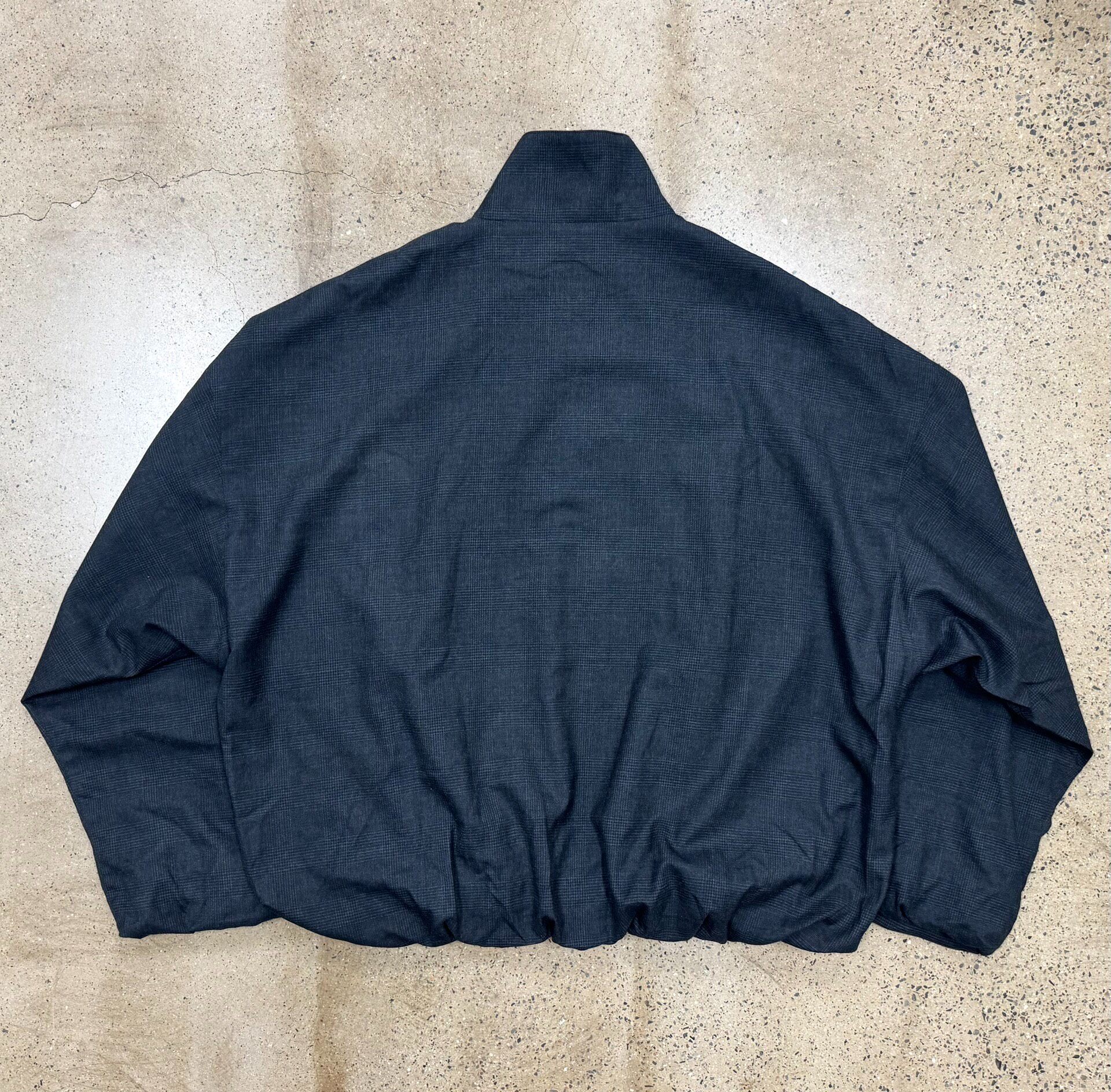 Sulvam 25AW Dark Plaid Balloon Jacket — front