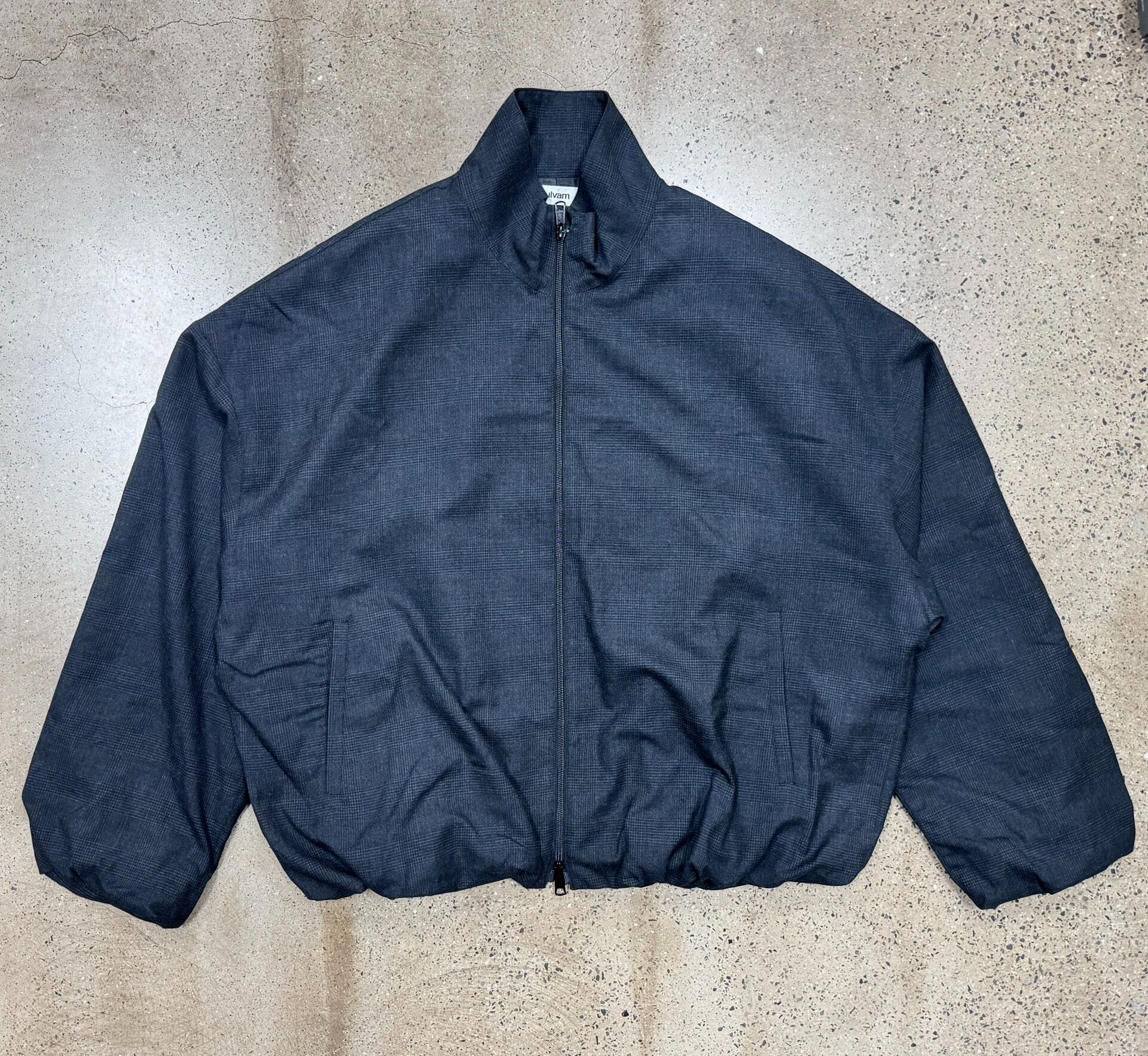 Sulvam 25AW Dark Plaid Balloon Jacket