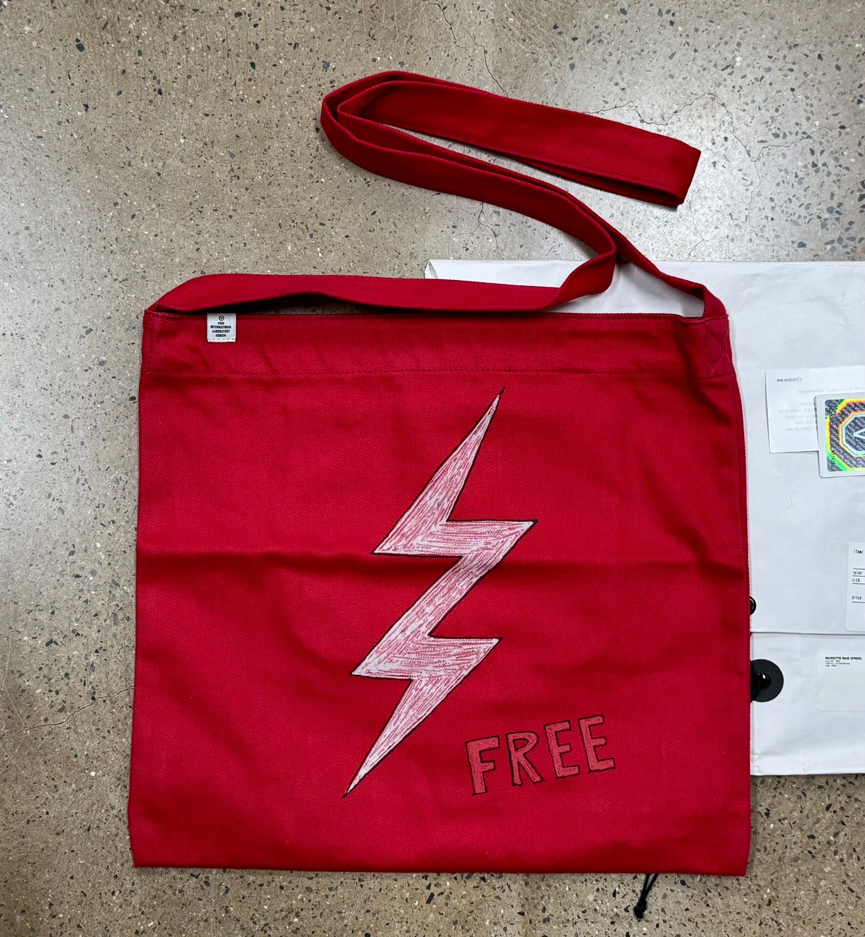 Visvim Musette Bag Hand-drawn Lightning