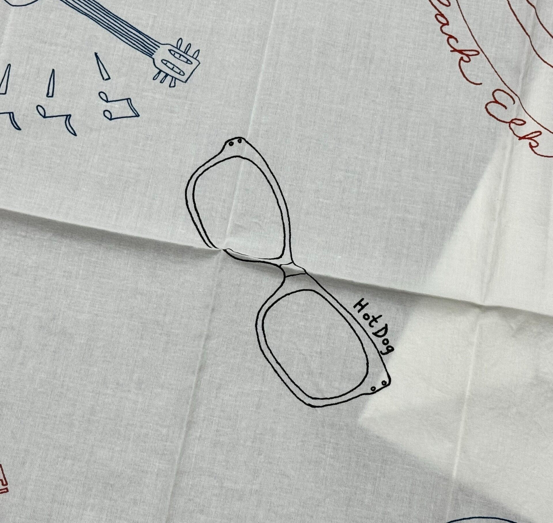 VISVIM White Patterned Handkerchief — detail