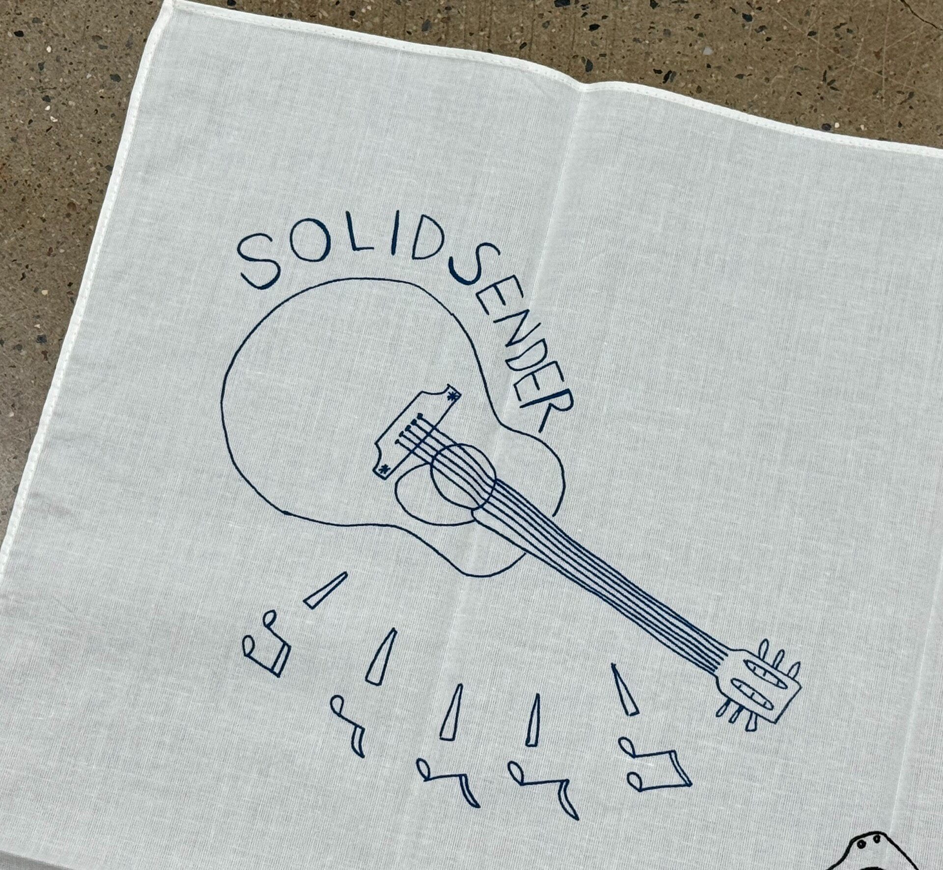 VISVIM White Patterned Handkerchief — back