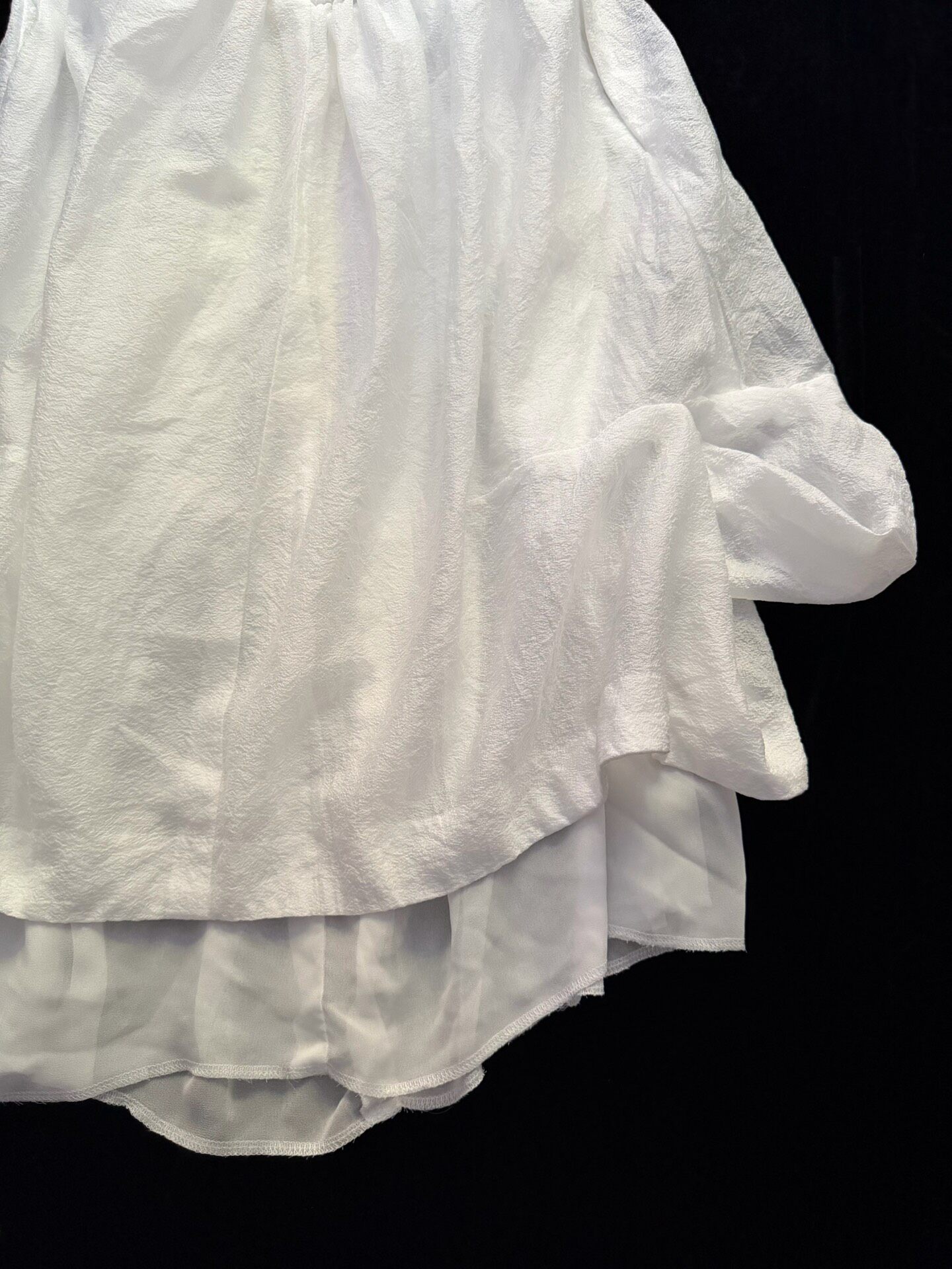 Comme des Garcons Double-layered Midi Skirt — label