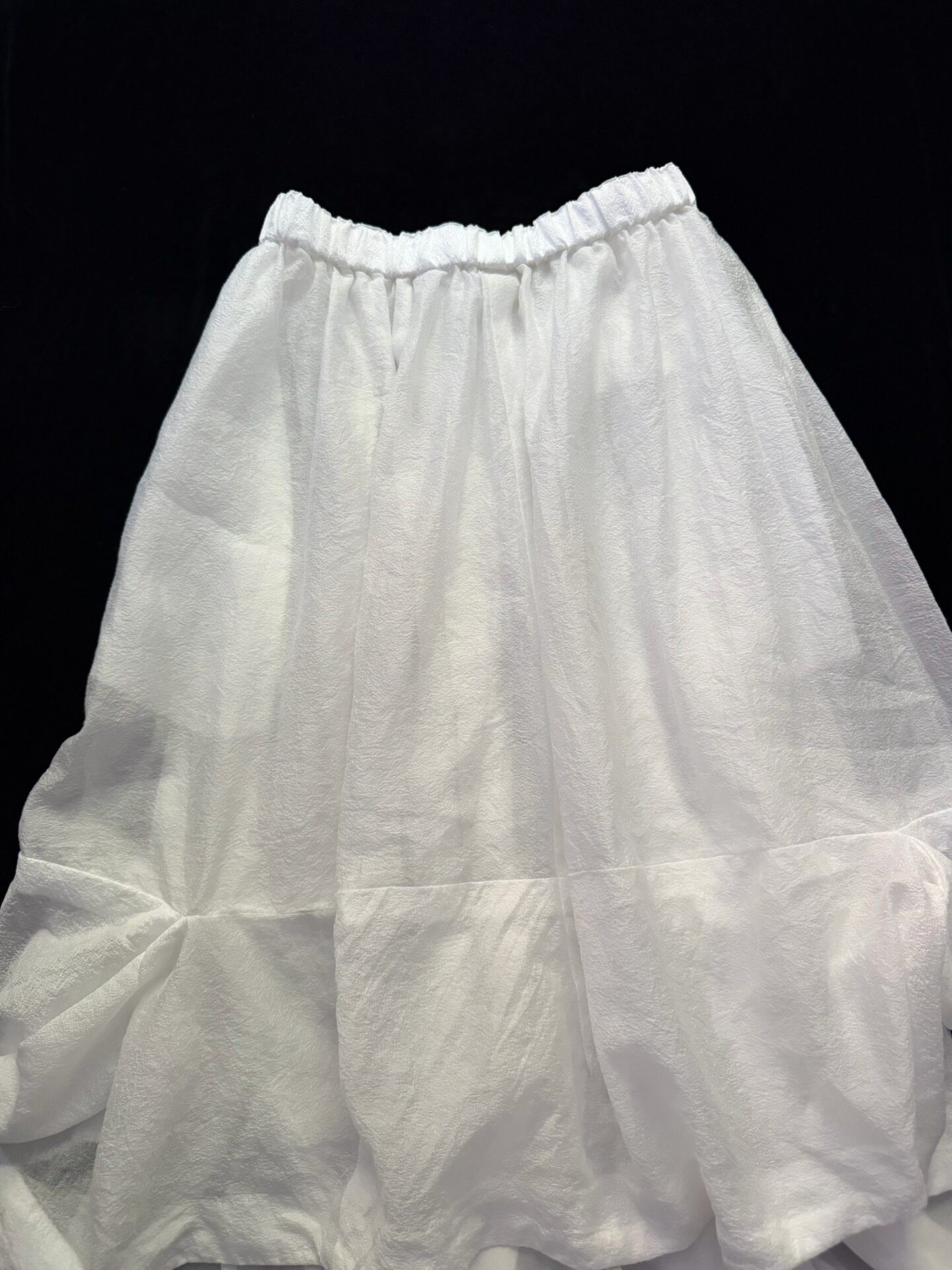 Comme des Garcons Double-layered Midi Skirt — detail