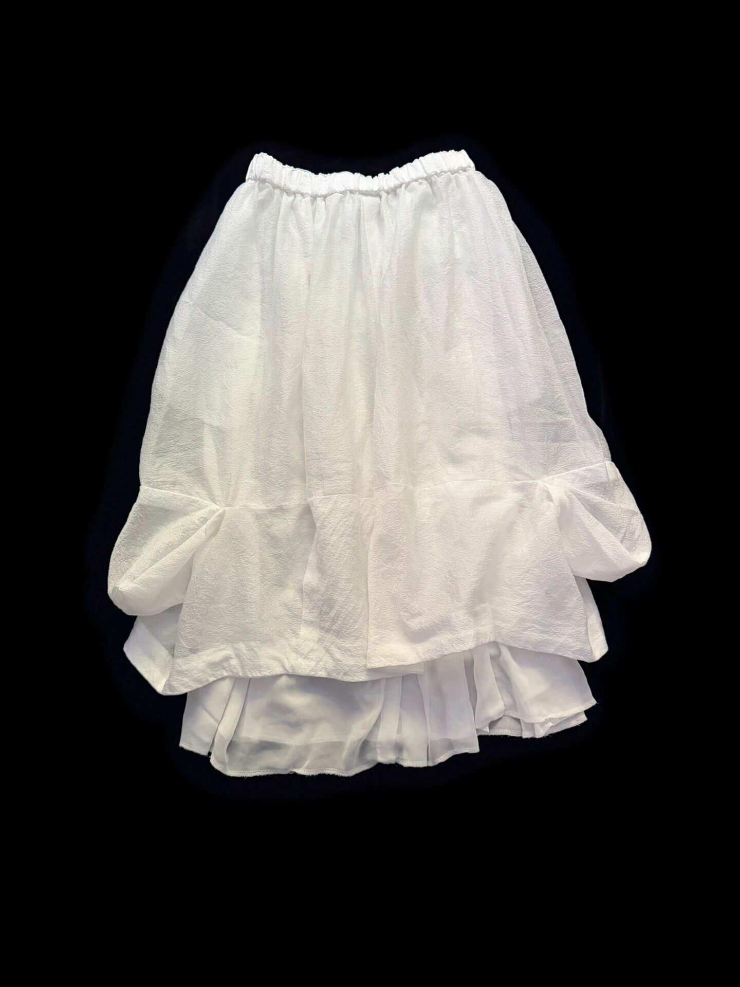 Comme des Garcons Double-layered Midi Skirt