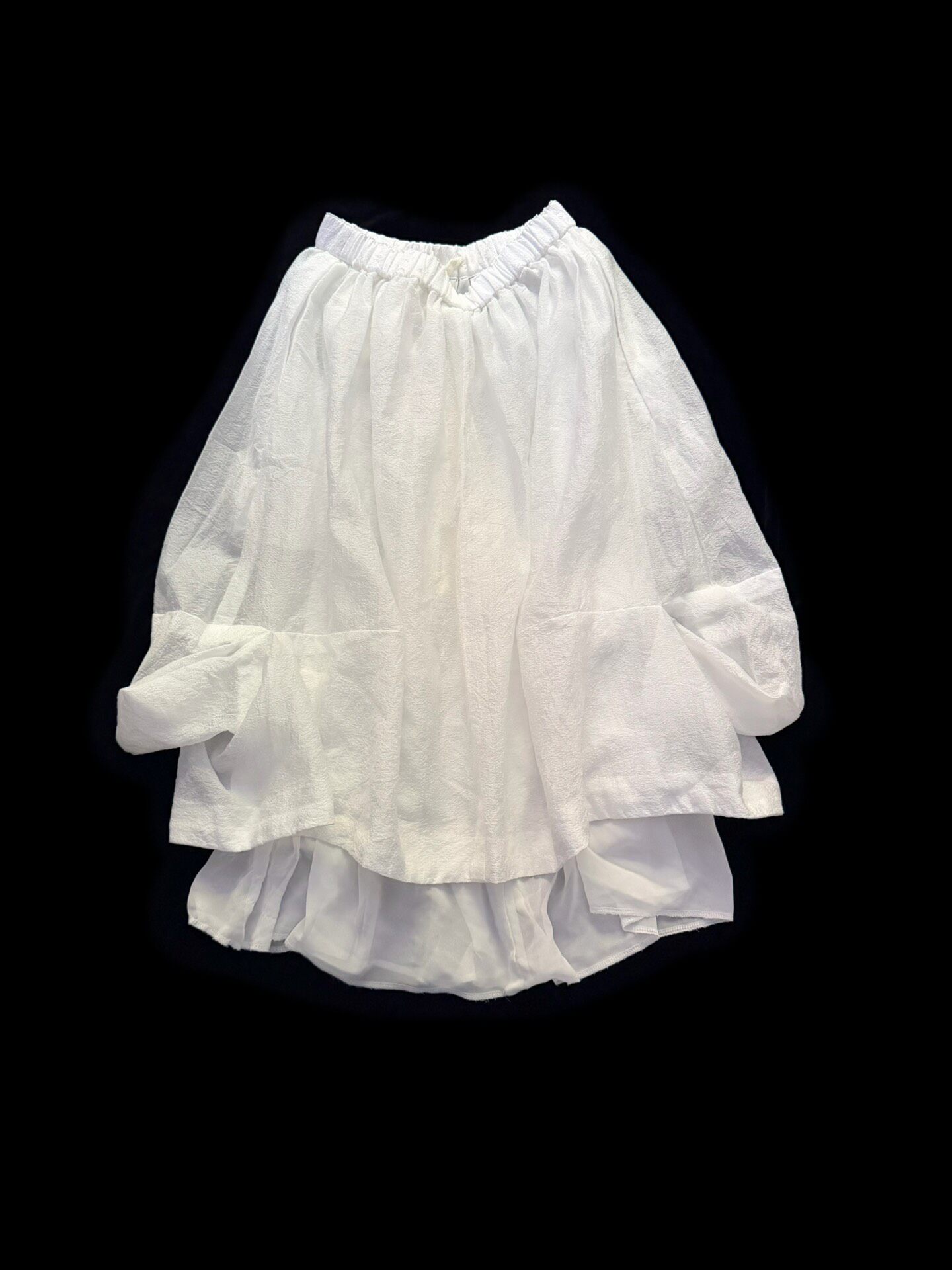 Comme des Garcons Double-layered Midi Skirt — back