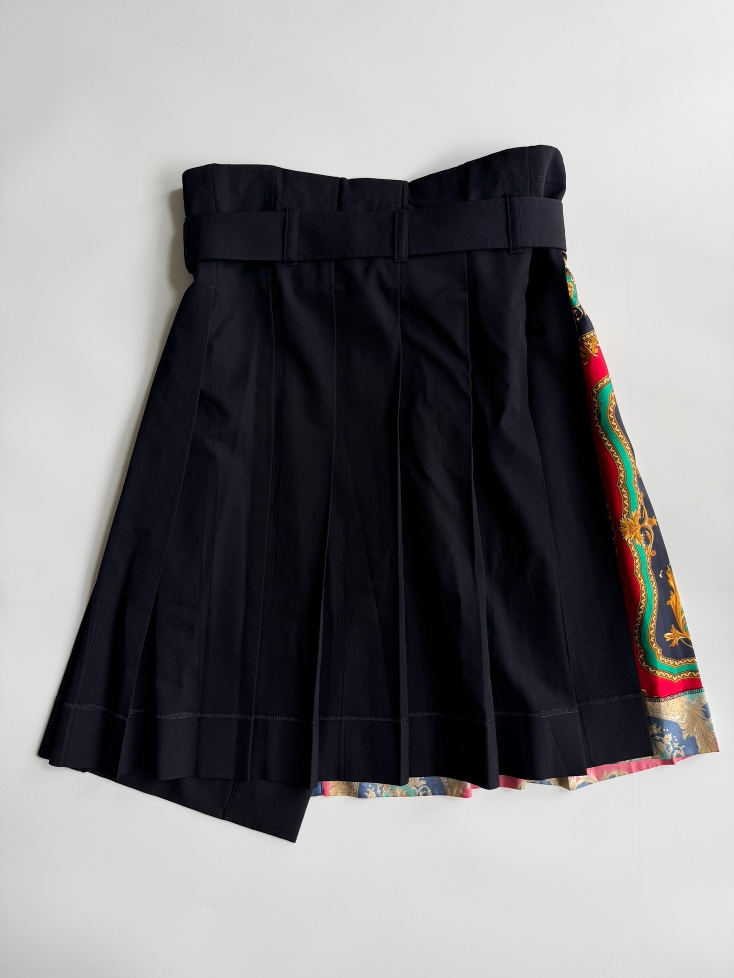 Tricot CDG Ethnic Midi Pattern Skirt — detail