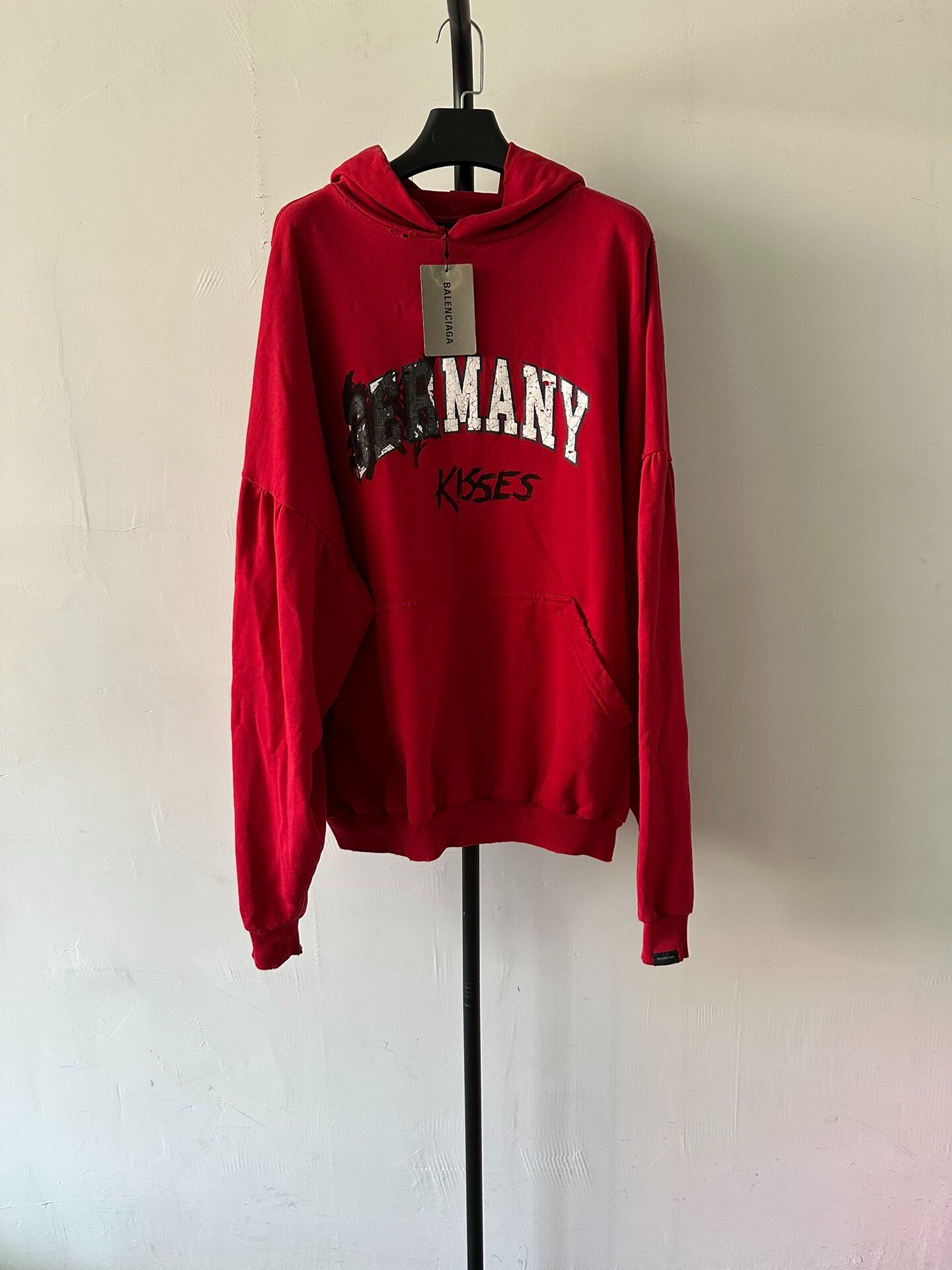 Balenciaga Red Oversized Women’s Hoodie