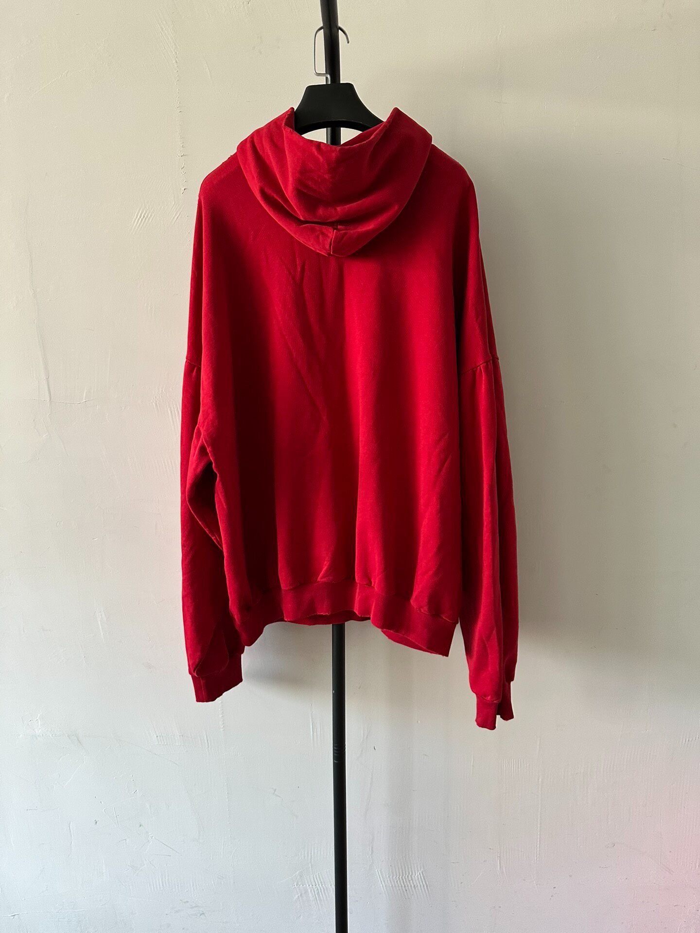 Balenciaga Red Oversized Women’s Hoodie — front