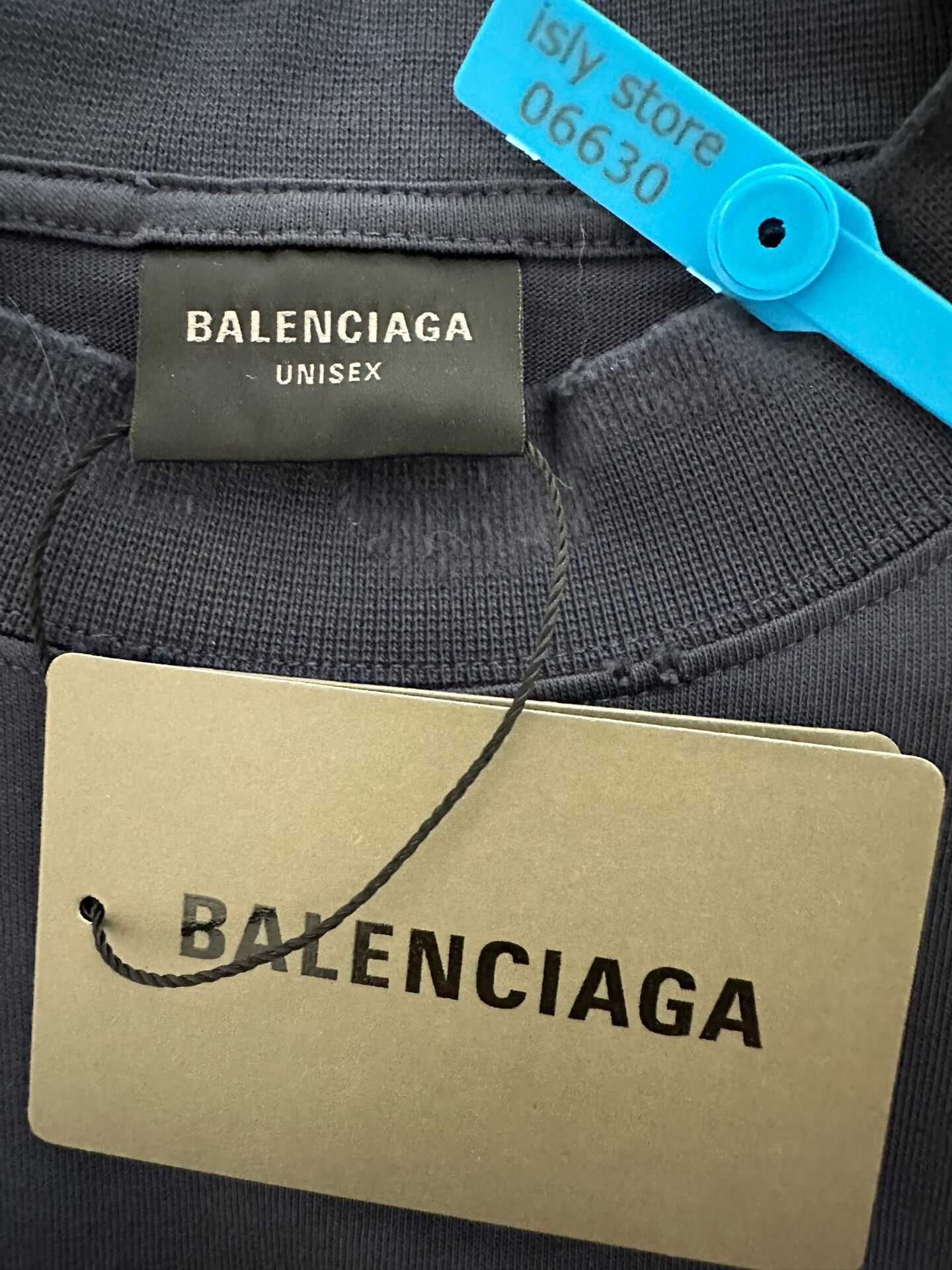 Balenciaga Crypto Oversized T-Shirt — label