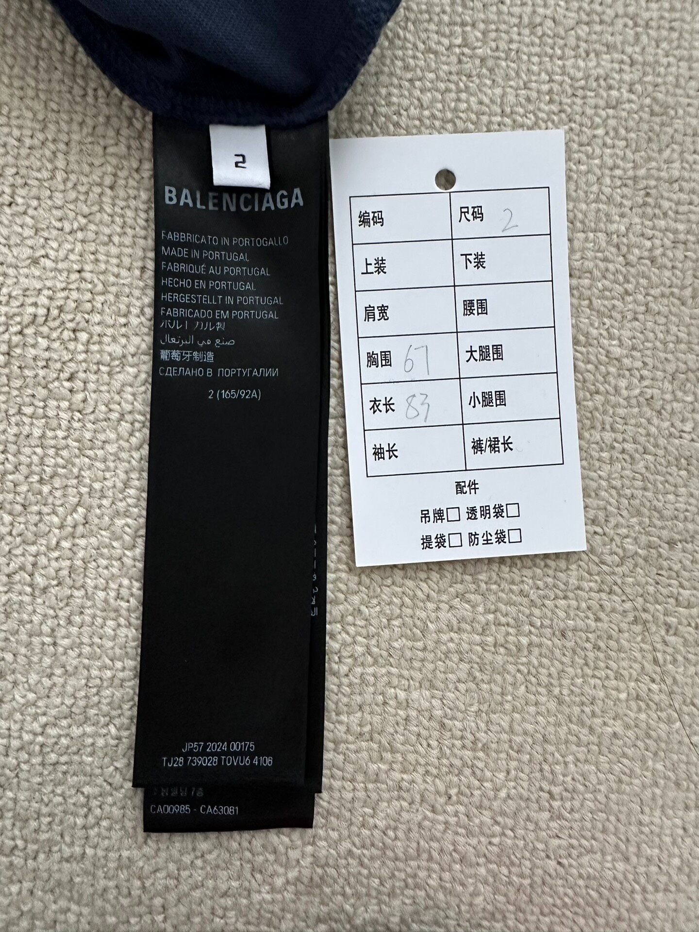Balenciaga Crypto Oversized T-Shirt — back