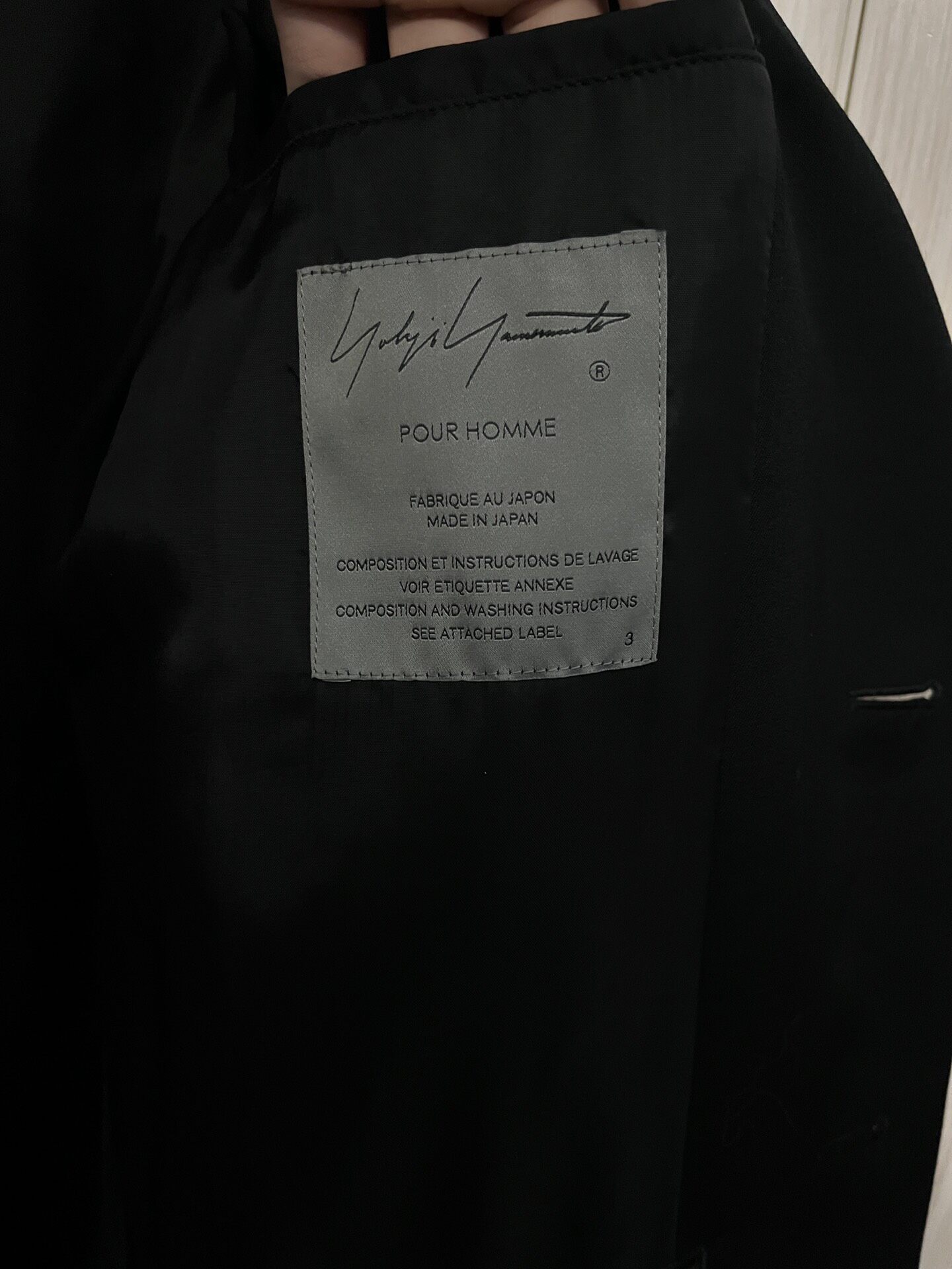 Yohji Yamamoto 22aw Miyazawa Embroidered Blazer — detail