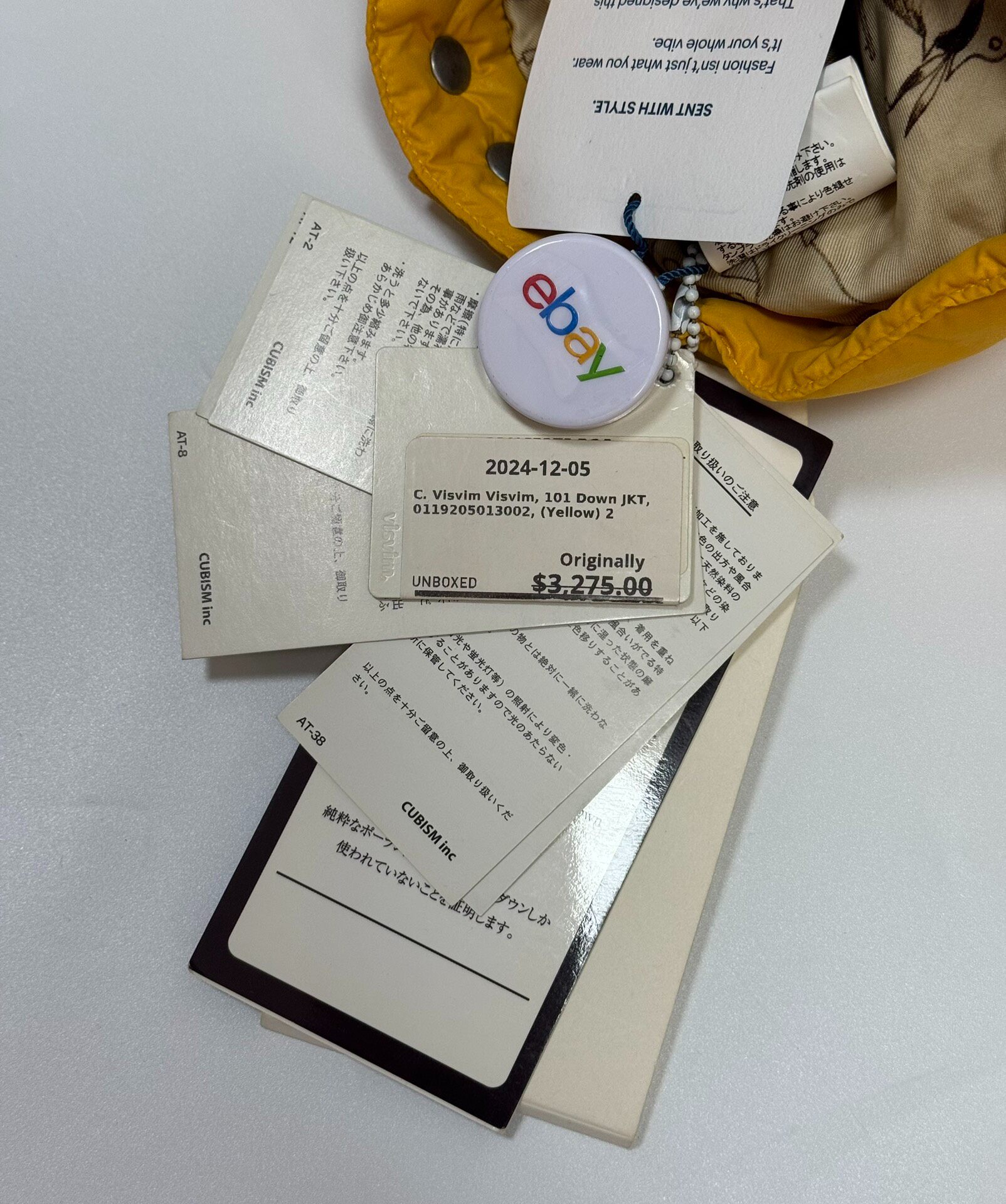 Visvim 101 Down JKT Limited Edition — back