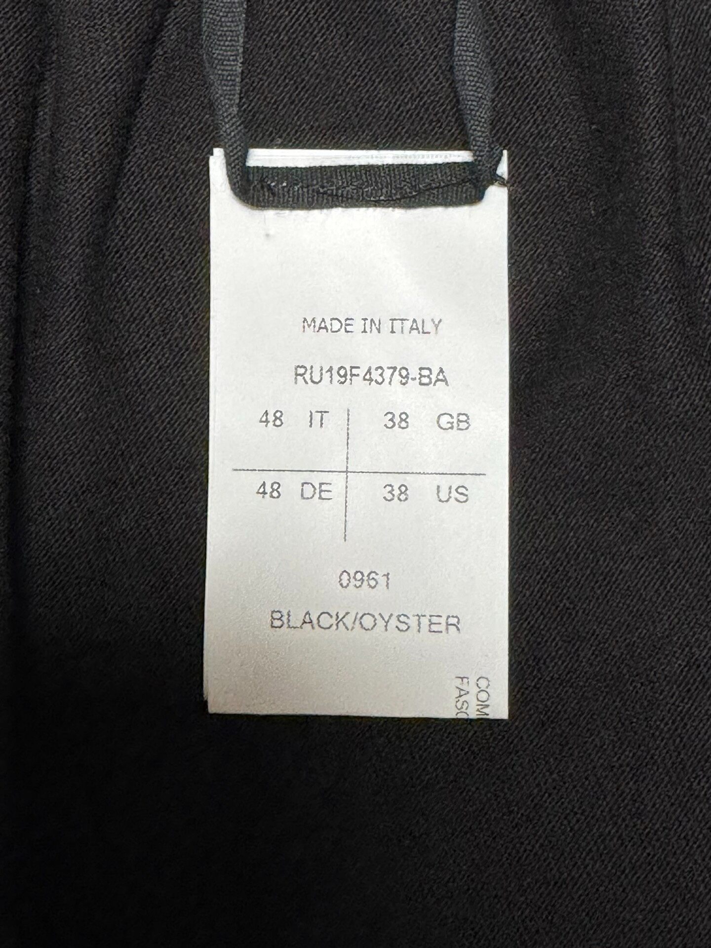 Rick Owens White Side Stripe Shorts — back