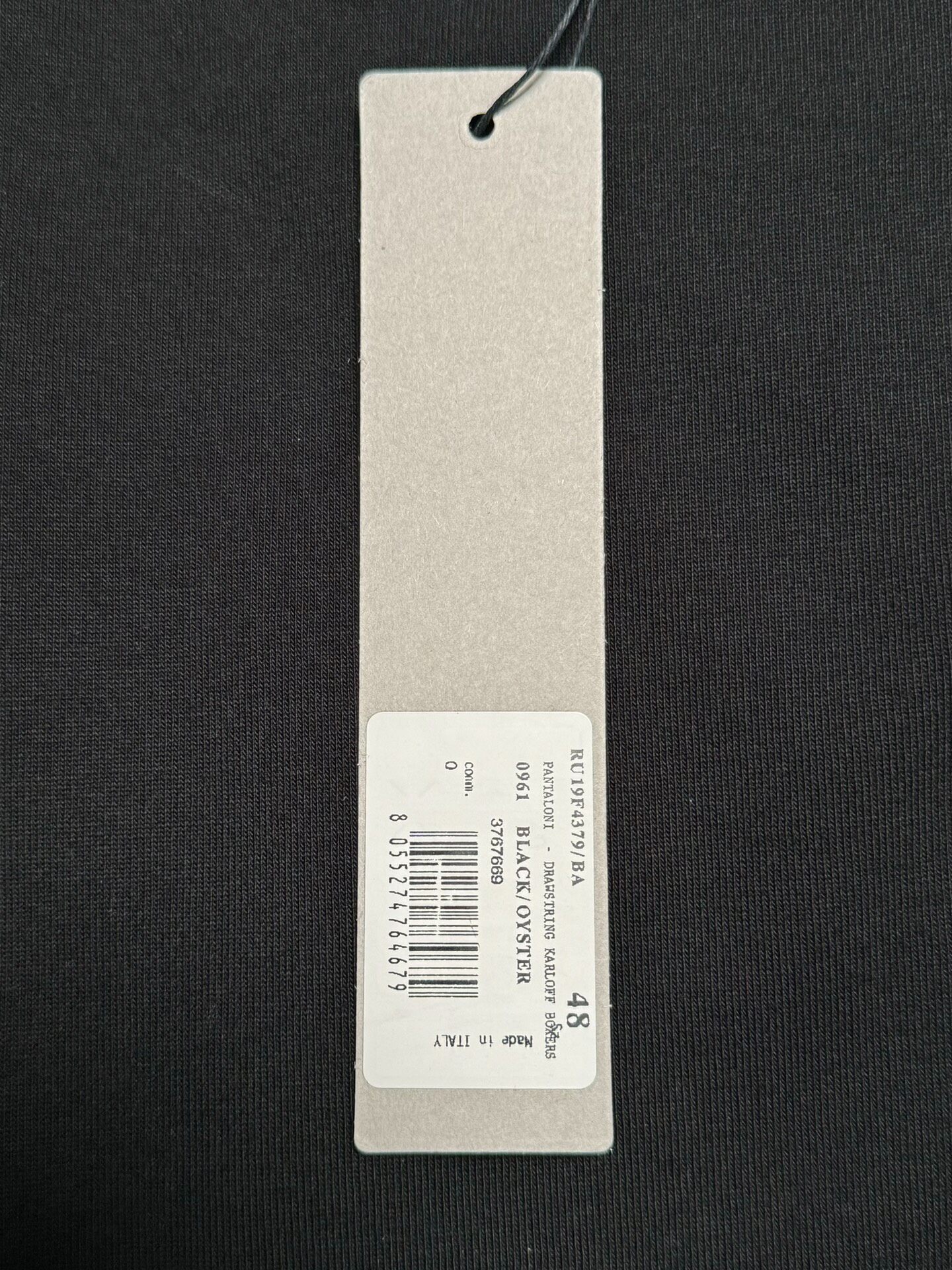 Rick Owens White Side Stripe Shorts — label