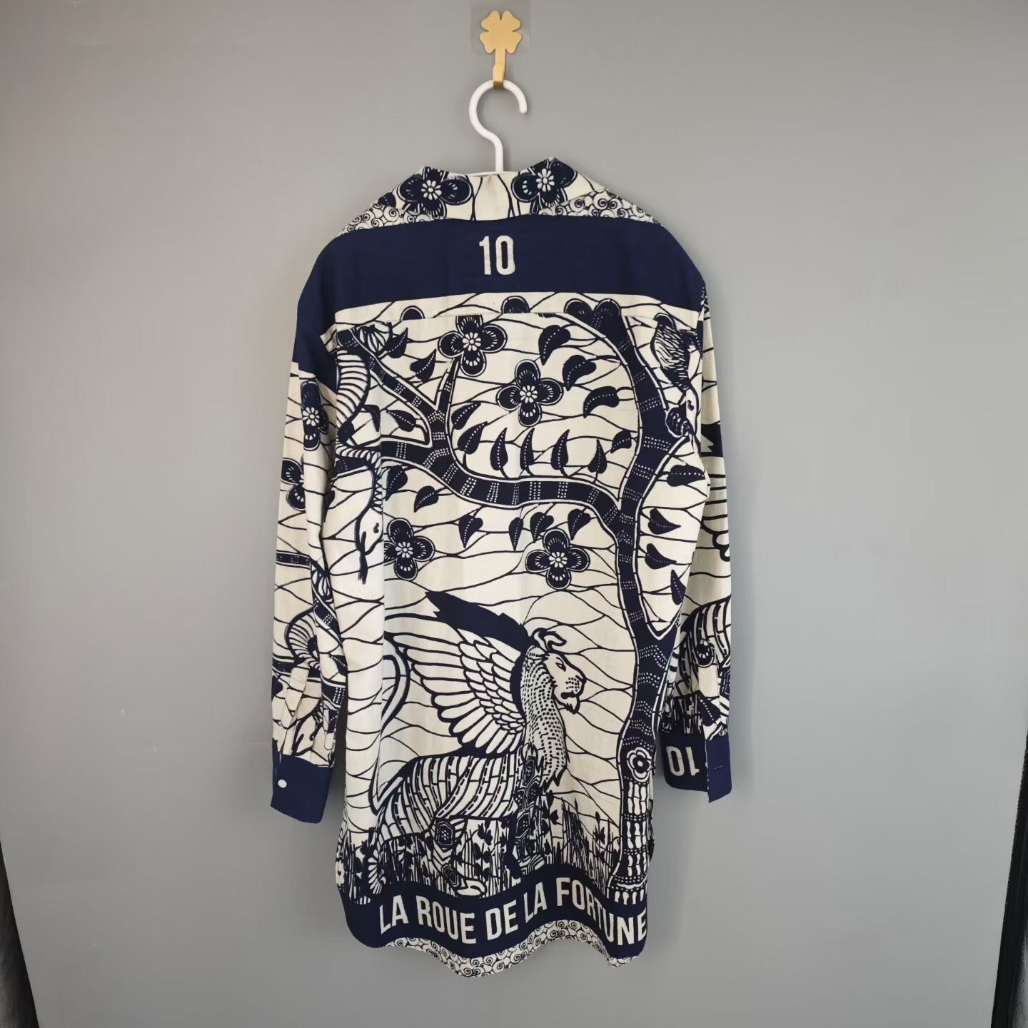 Dior Winged Lion Tie-Dye Shirt Jacket — front