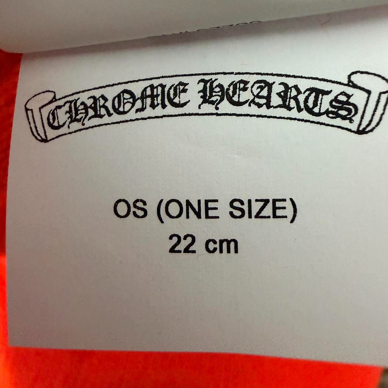 Chrome Hearts Orange Knit Beanie — back
