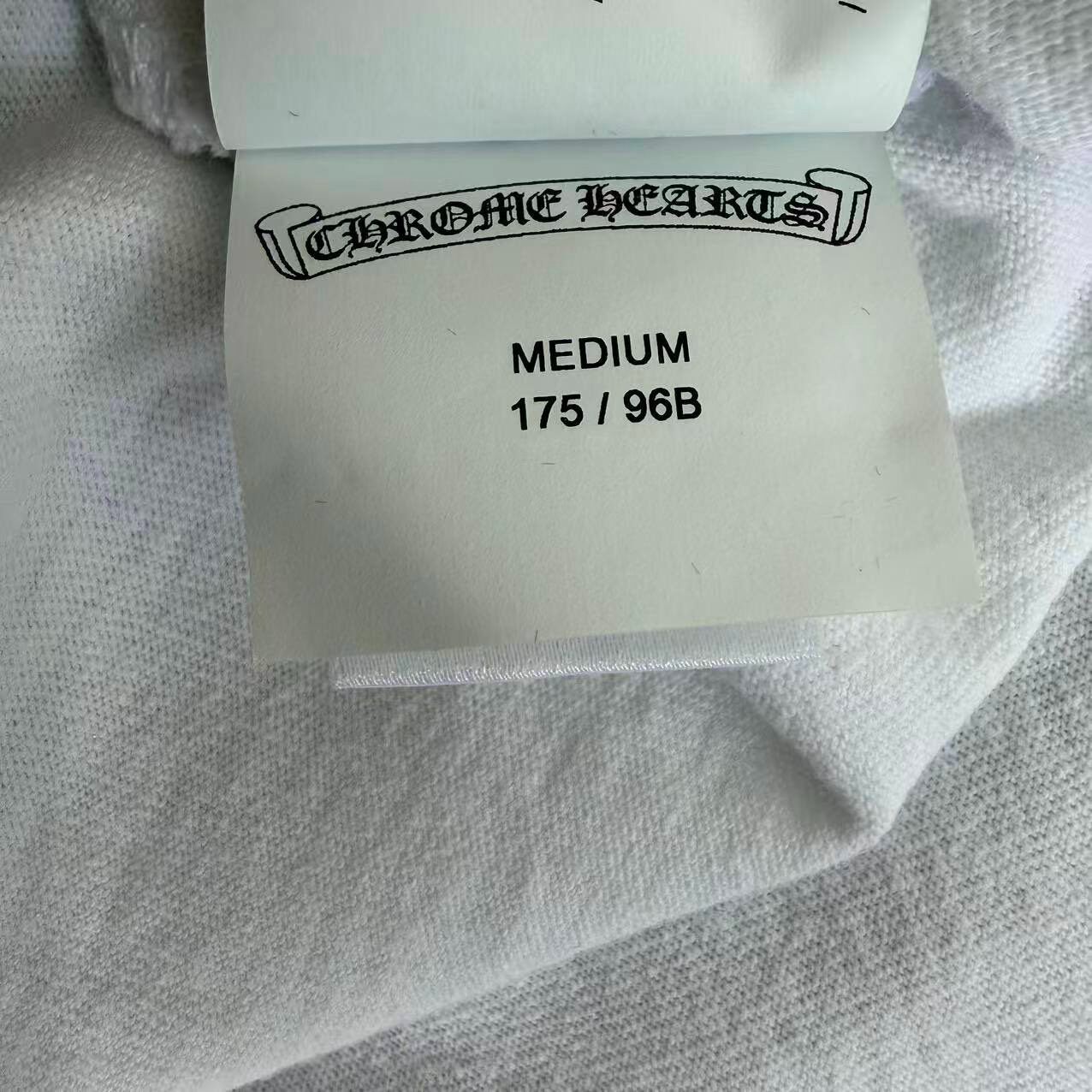 Chrome Hearts White Embroidered T-Shirt — label