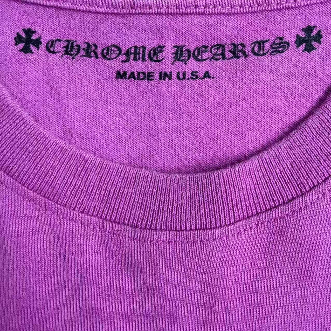 Chrome Hearts MattyBoy Purple Tee — detail