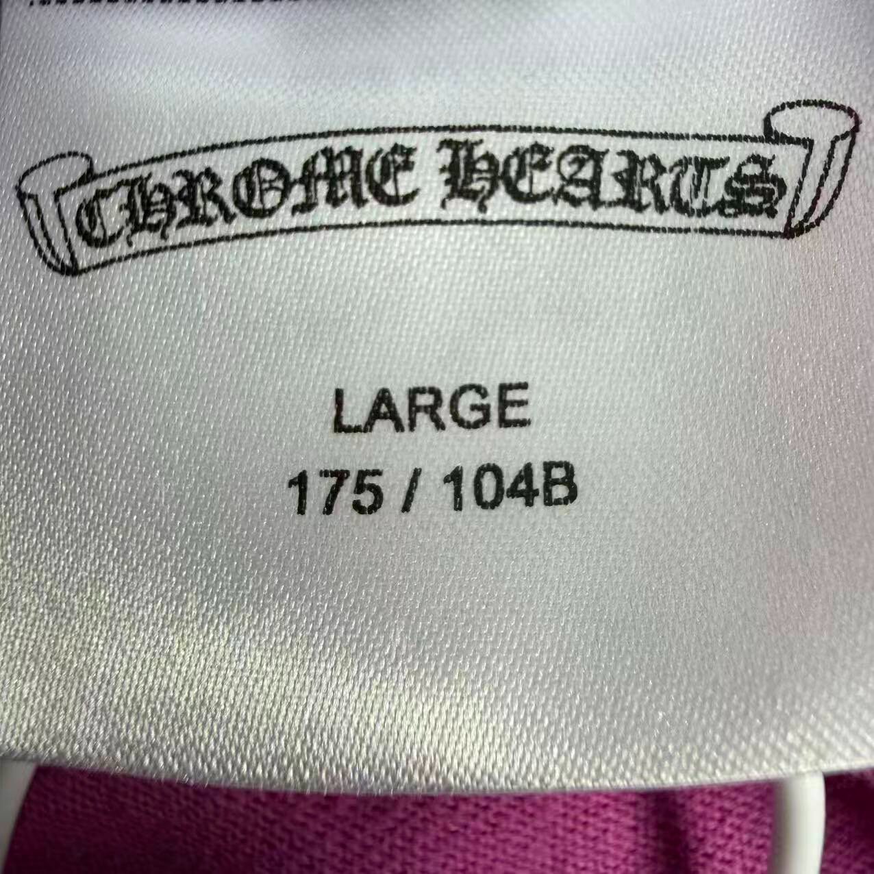 Chrome Hearts MattyBoy Purple Tee — label