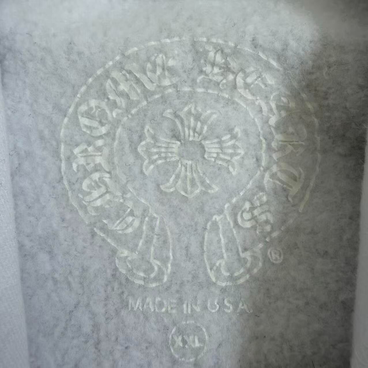 Chrome Hearts White Zip-Up Hoodie — detail