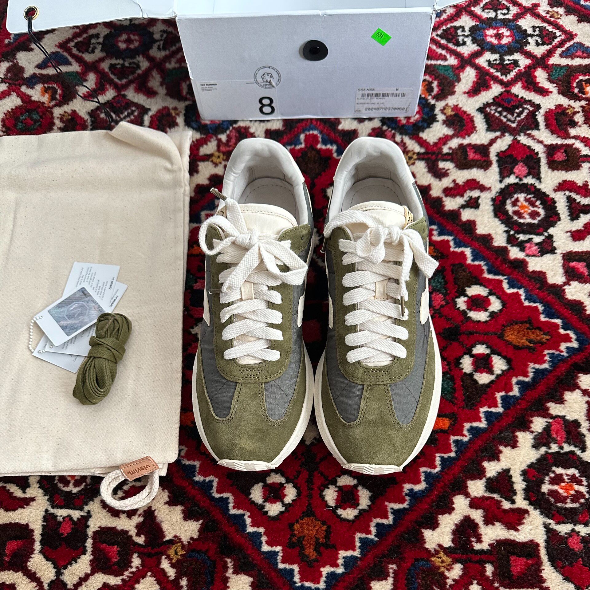 Visvim 20AW FKT Runner Sneakers Size 8