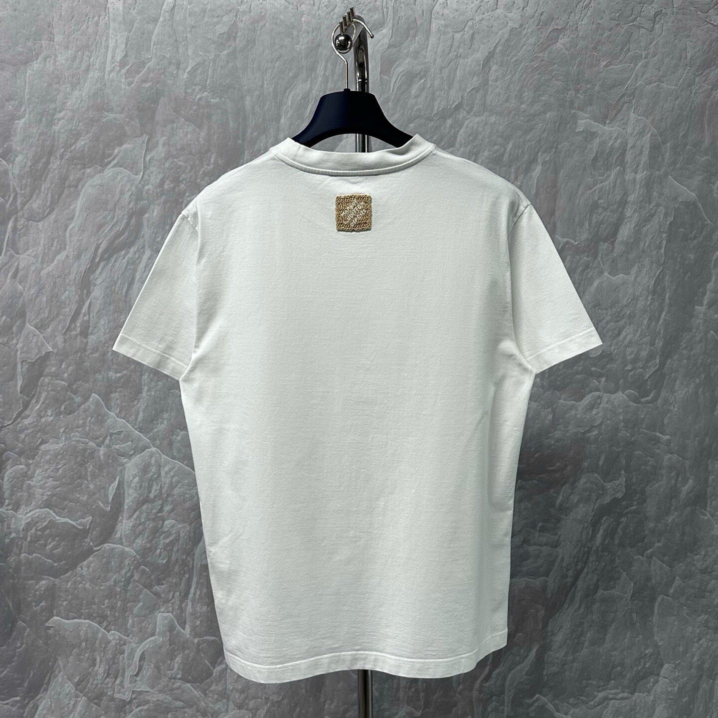LV FW25 Raffia Logo Short-Sleeve T-Shirt — back