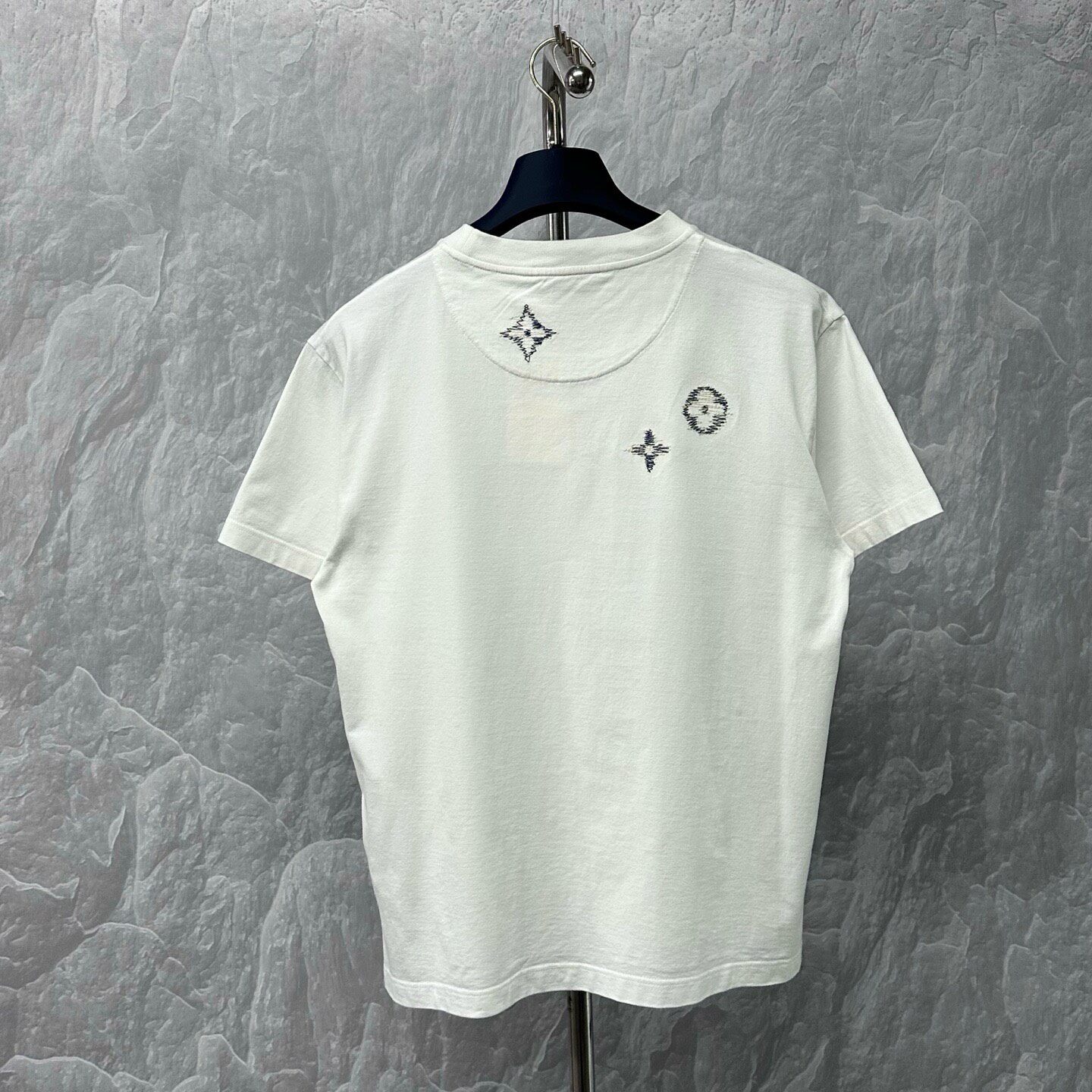 Louis Vuitton FW26 Embroidered Logo Tee — back