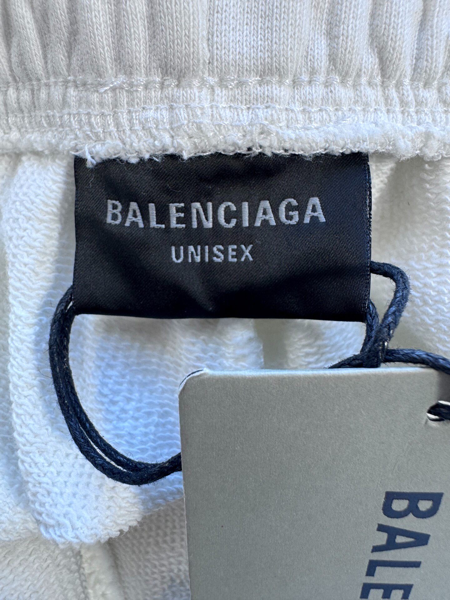 Balenciaga White Racing Logo Sweatpants — back