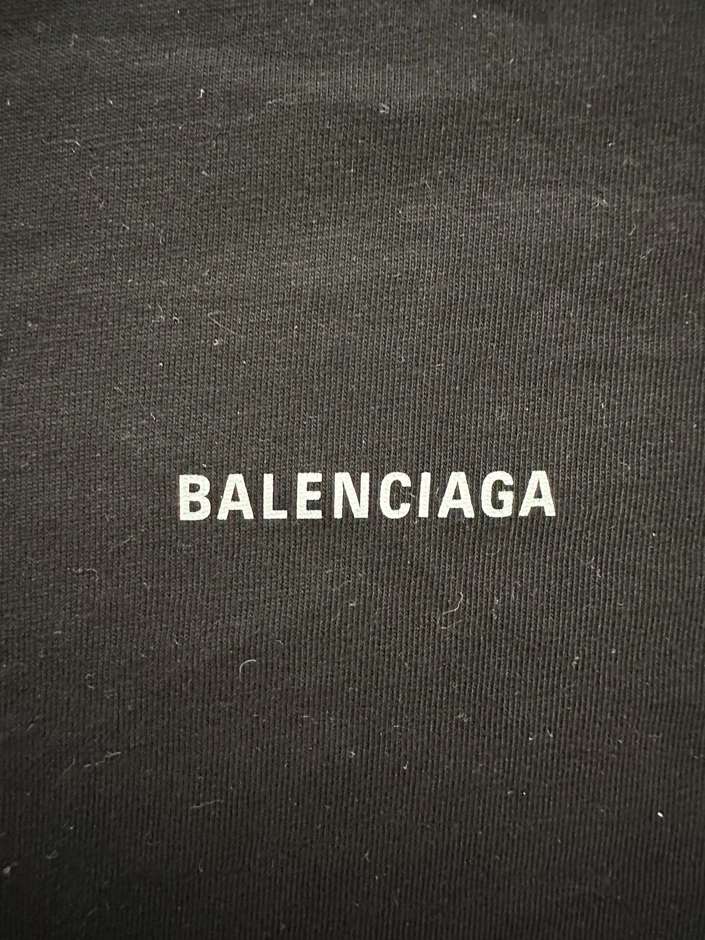 Balenciaga Black Crewneck T-Shirt — detail