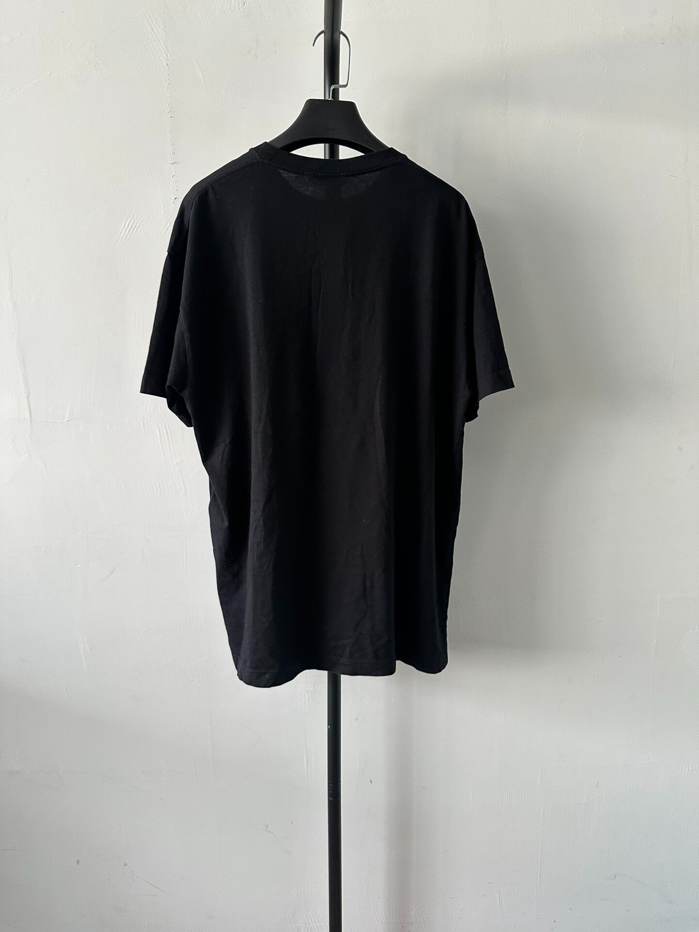 Balenciaga Black Crewneck T-Shirt — front