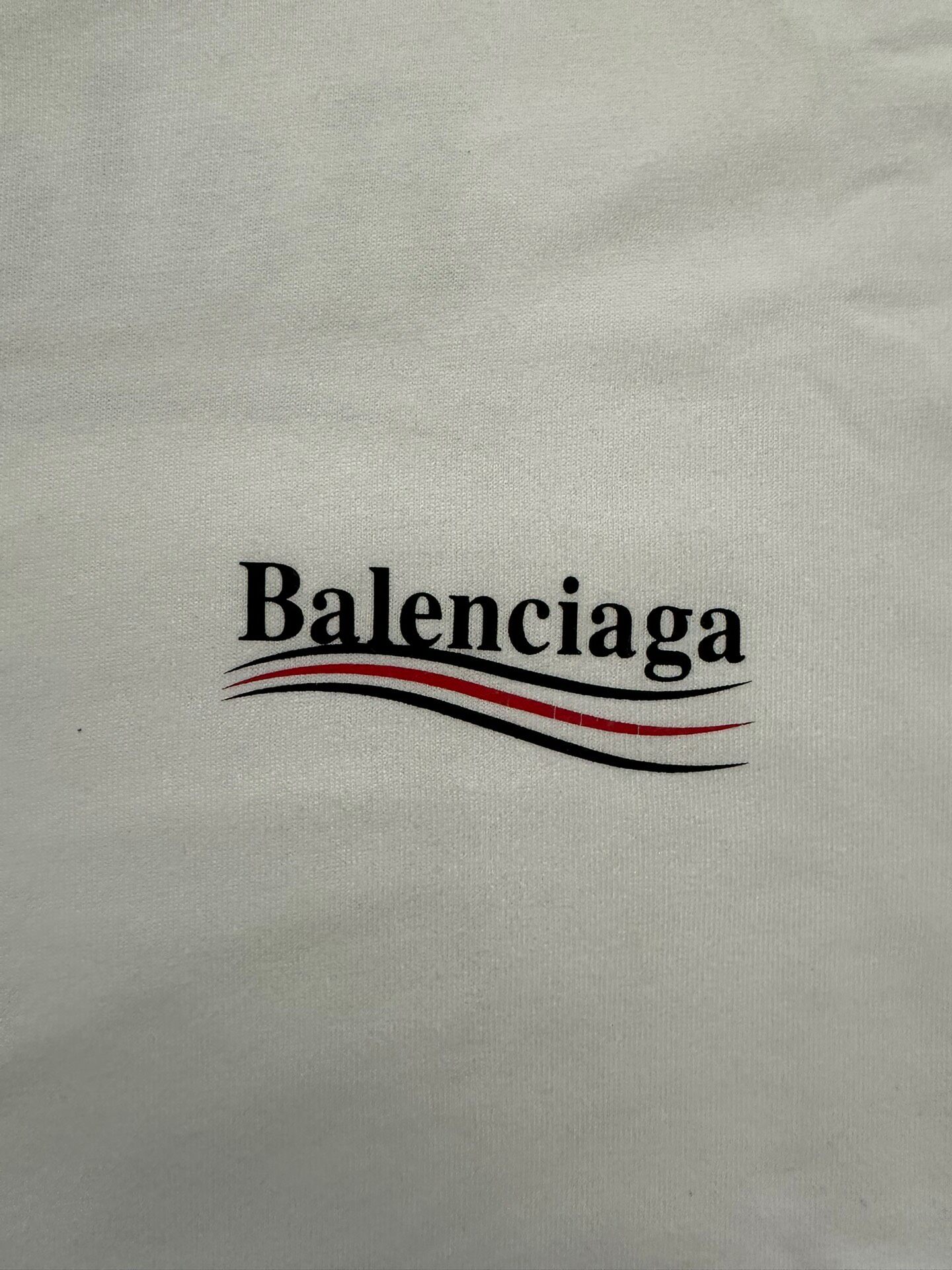Balenciaga Political Campaign Oversized Tee — detail
