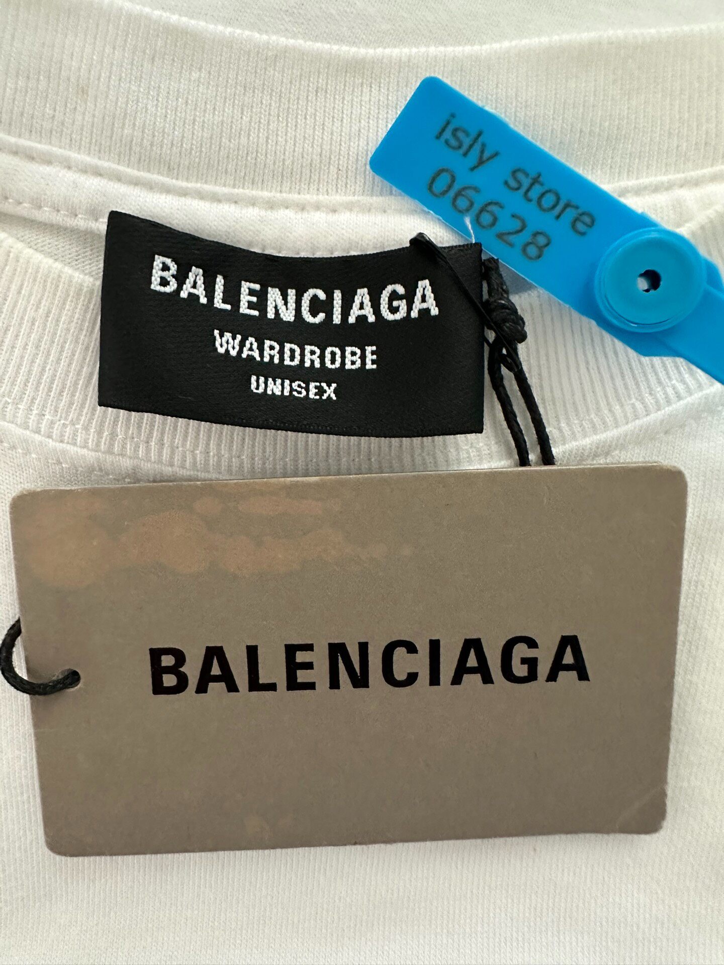 Balenciaga Political Campaign Oversized Tee — label